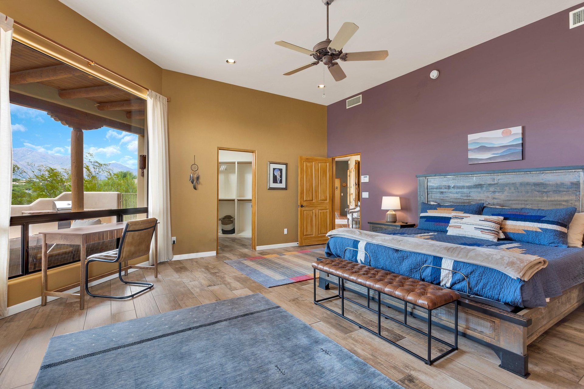 Beautiful mountain views from master bedroom