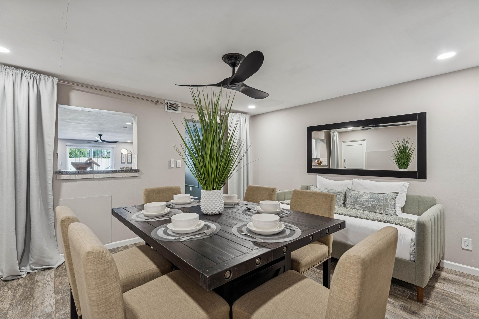 Private dining area.