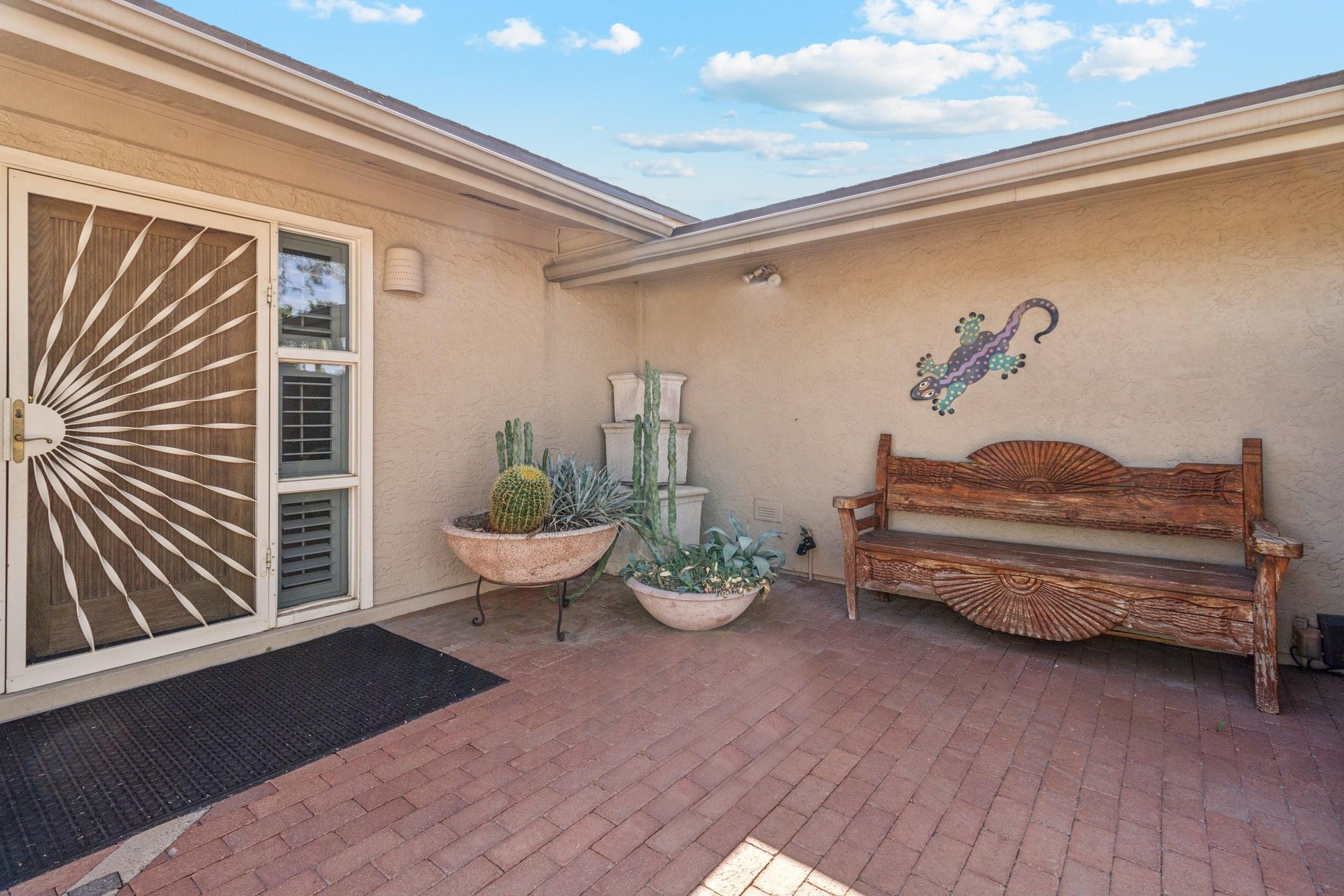 Charming gated entryway