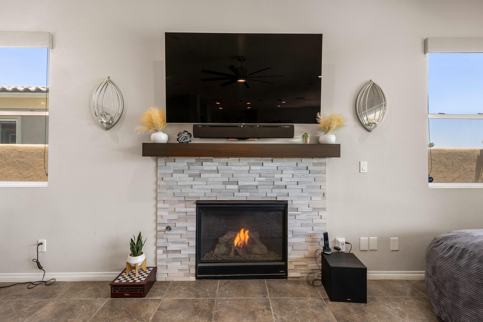 Cozy up to the fire