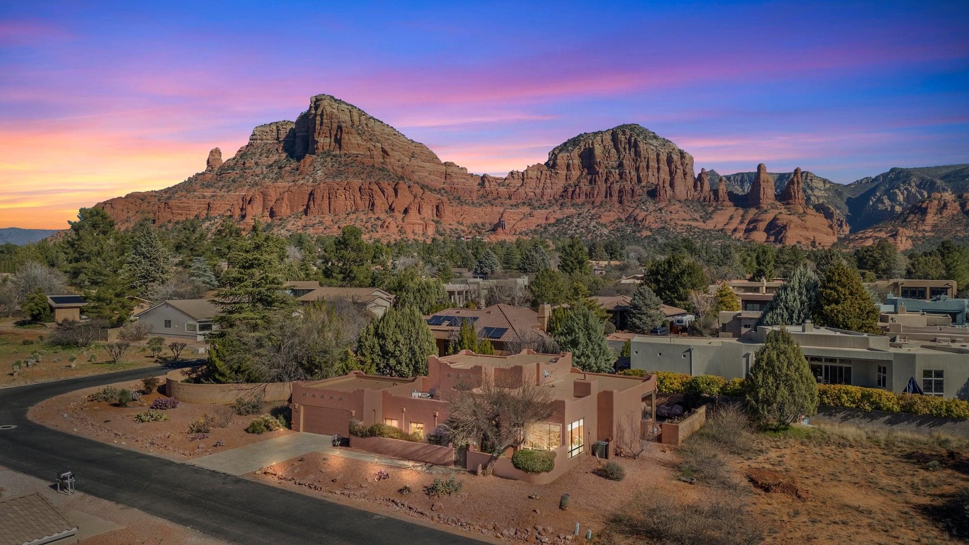 Gorgeous View Of Home At Dusk