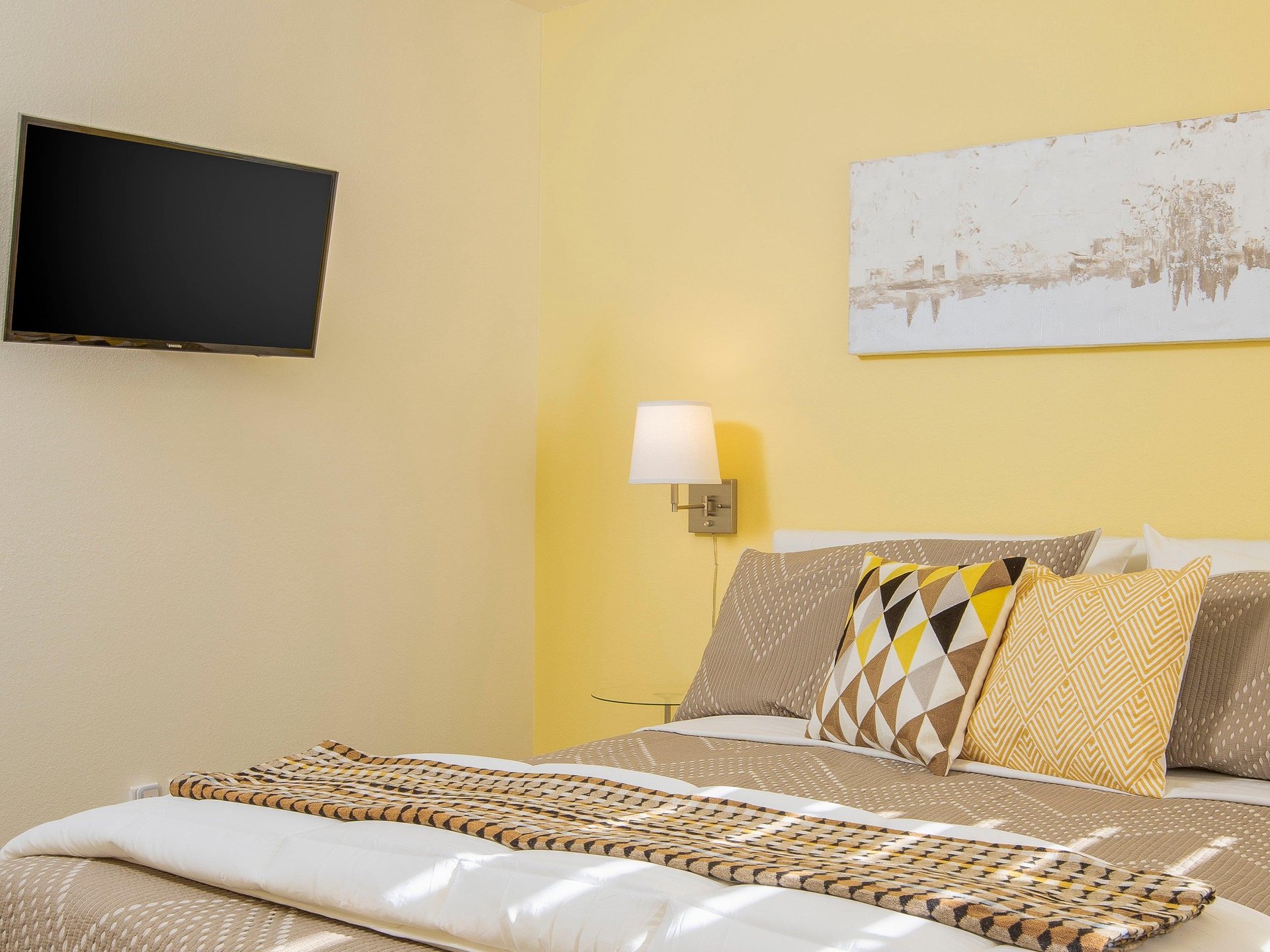 Flat screen TVs for relaxing movie nights
