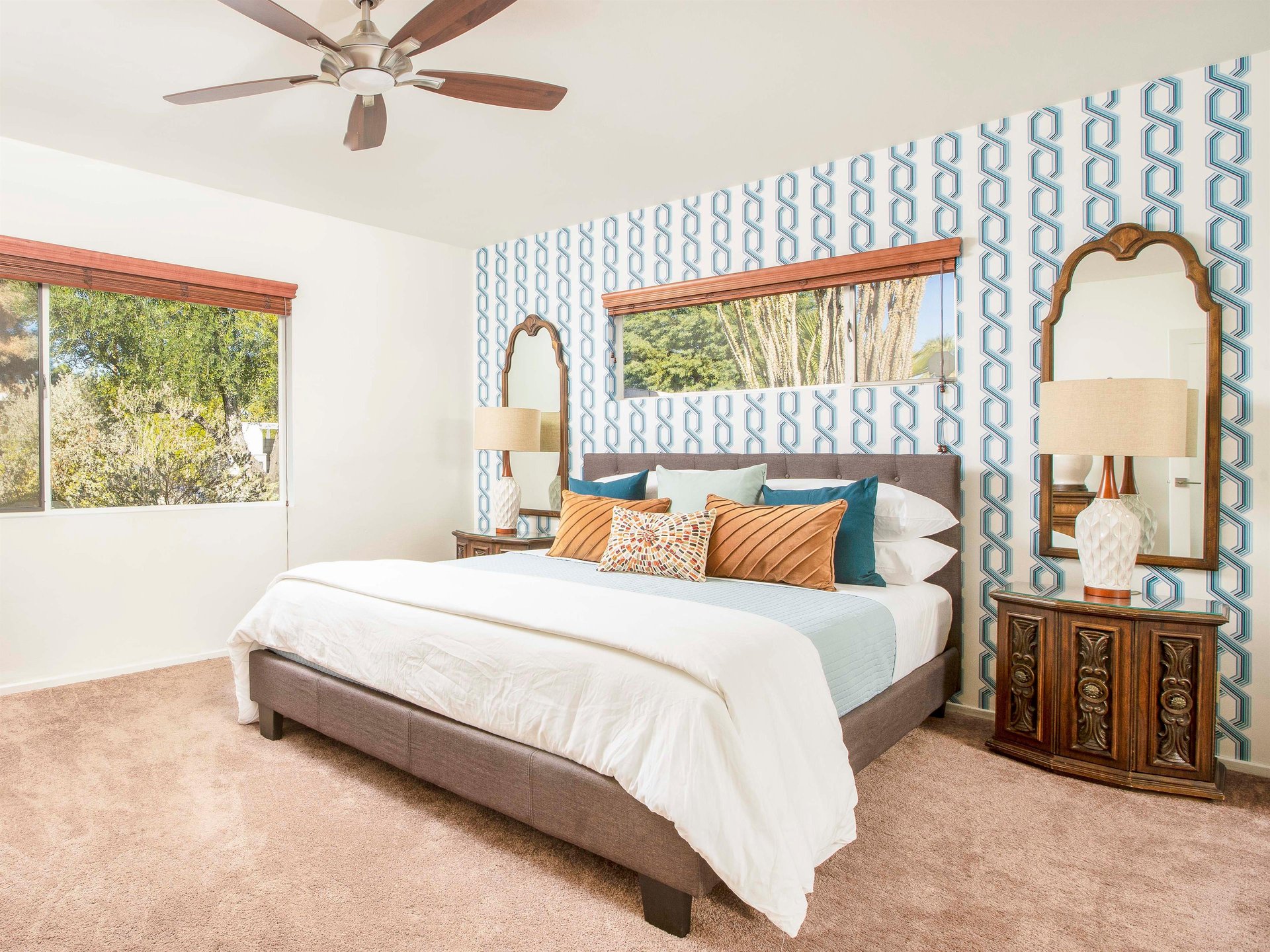 Fall asleep in the gorgeous bedroom