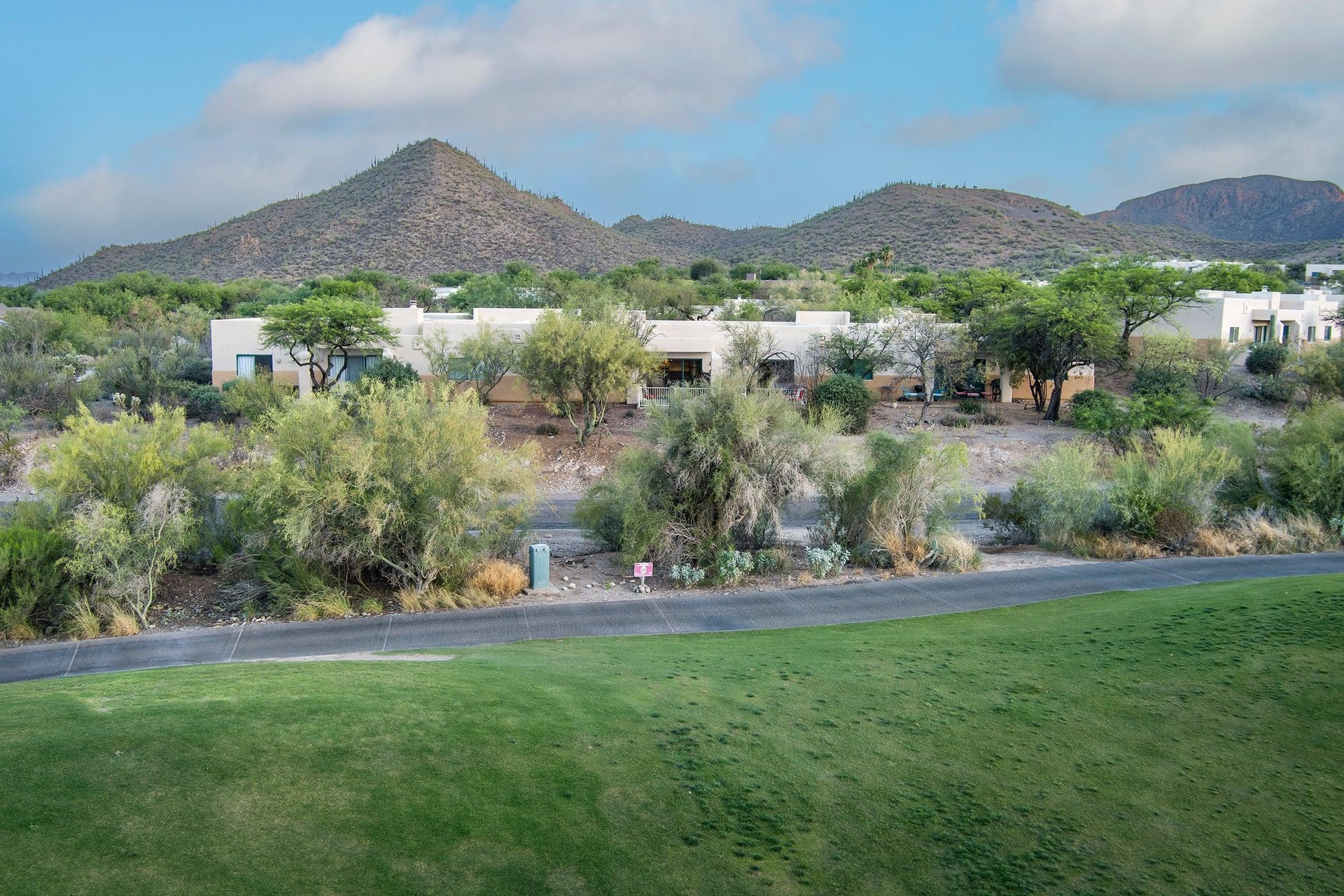 View of unit complex and golf course view.