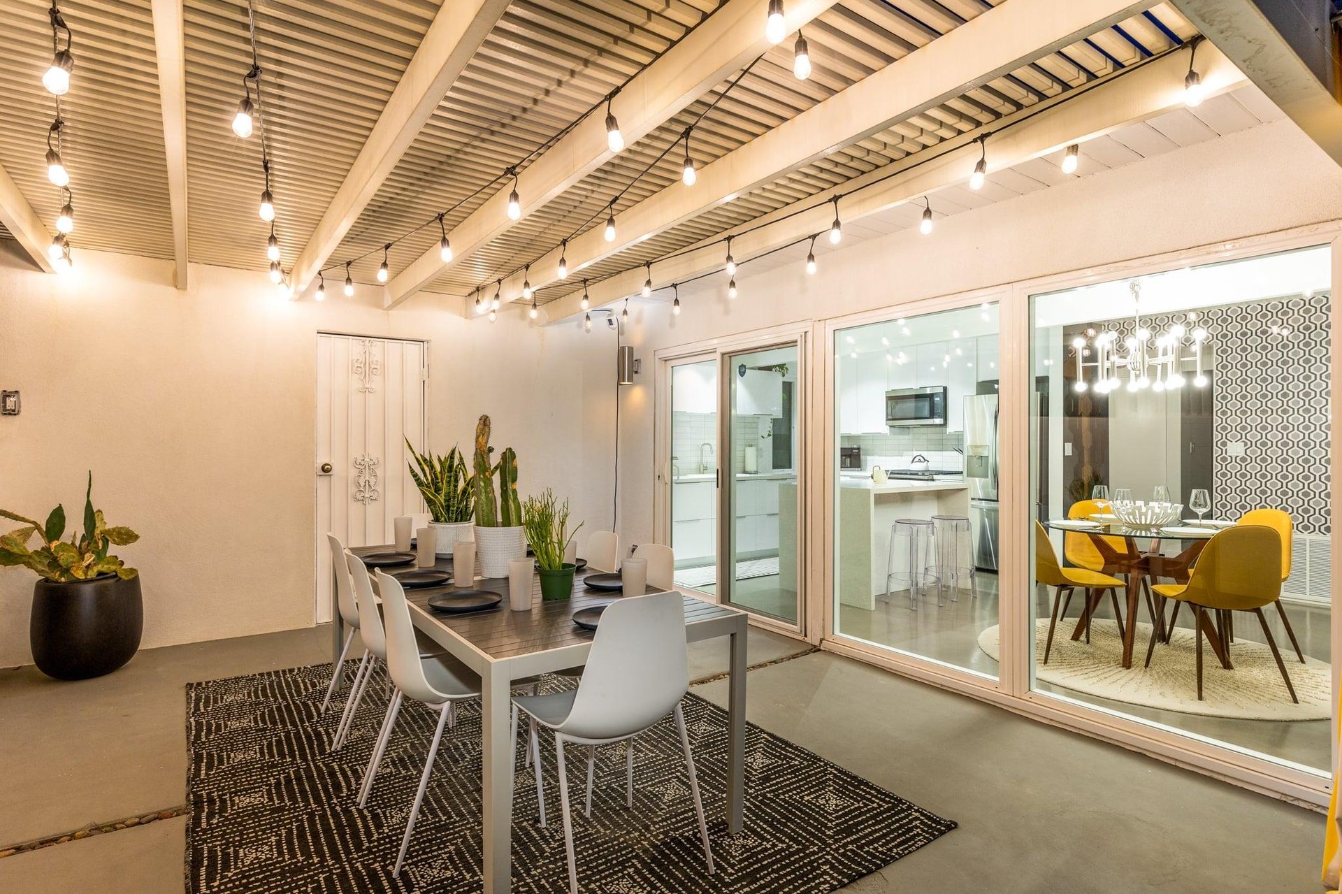 Enjoy dining alfresco