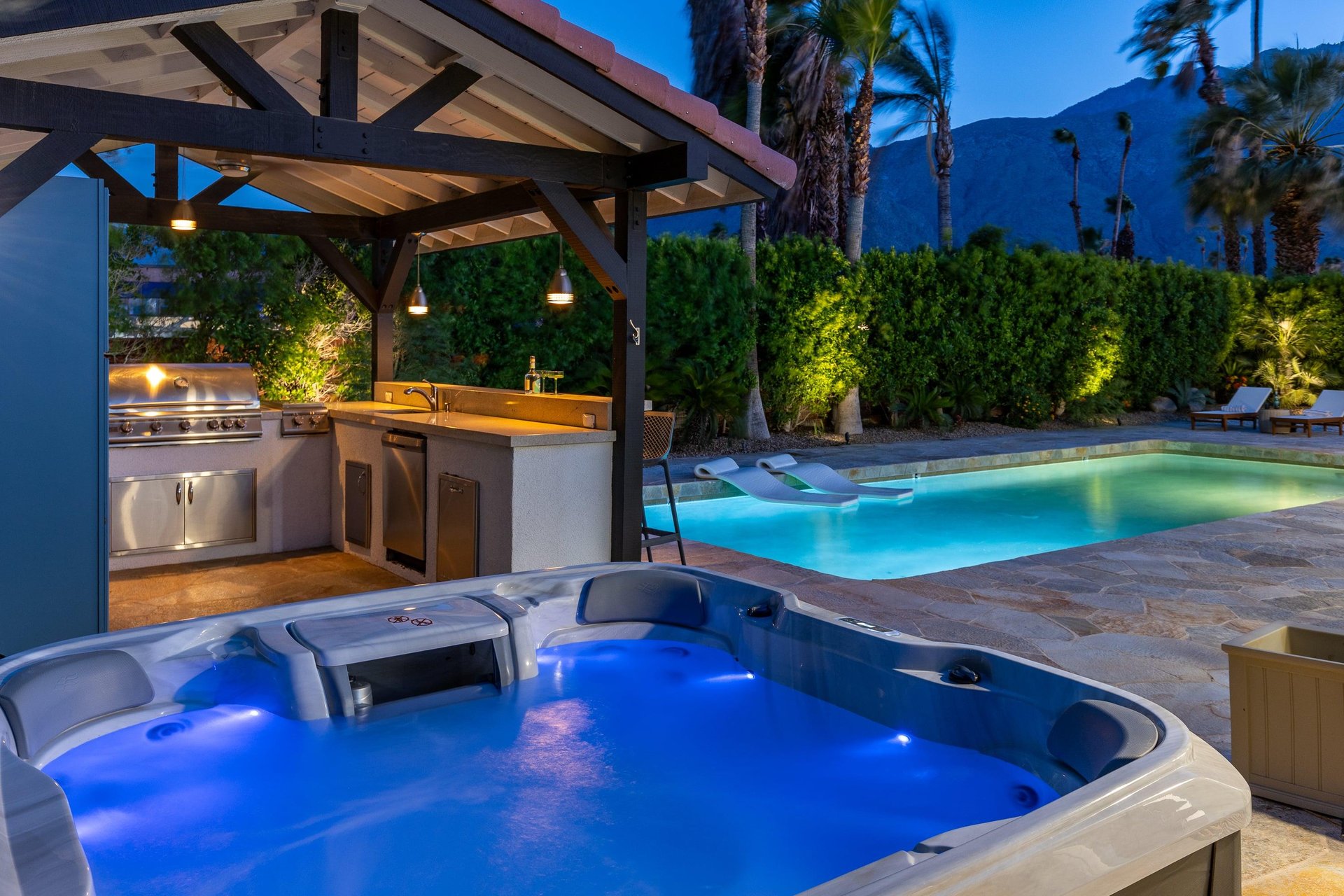 Soak in the spa