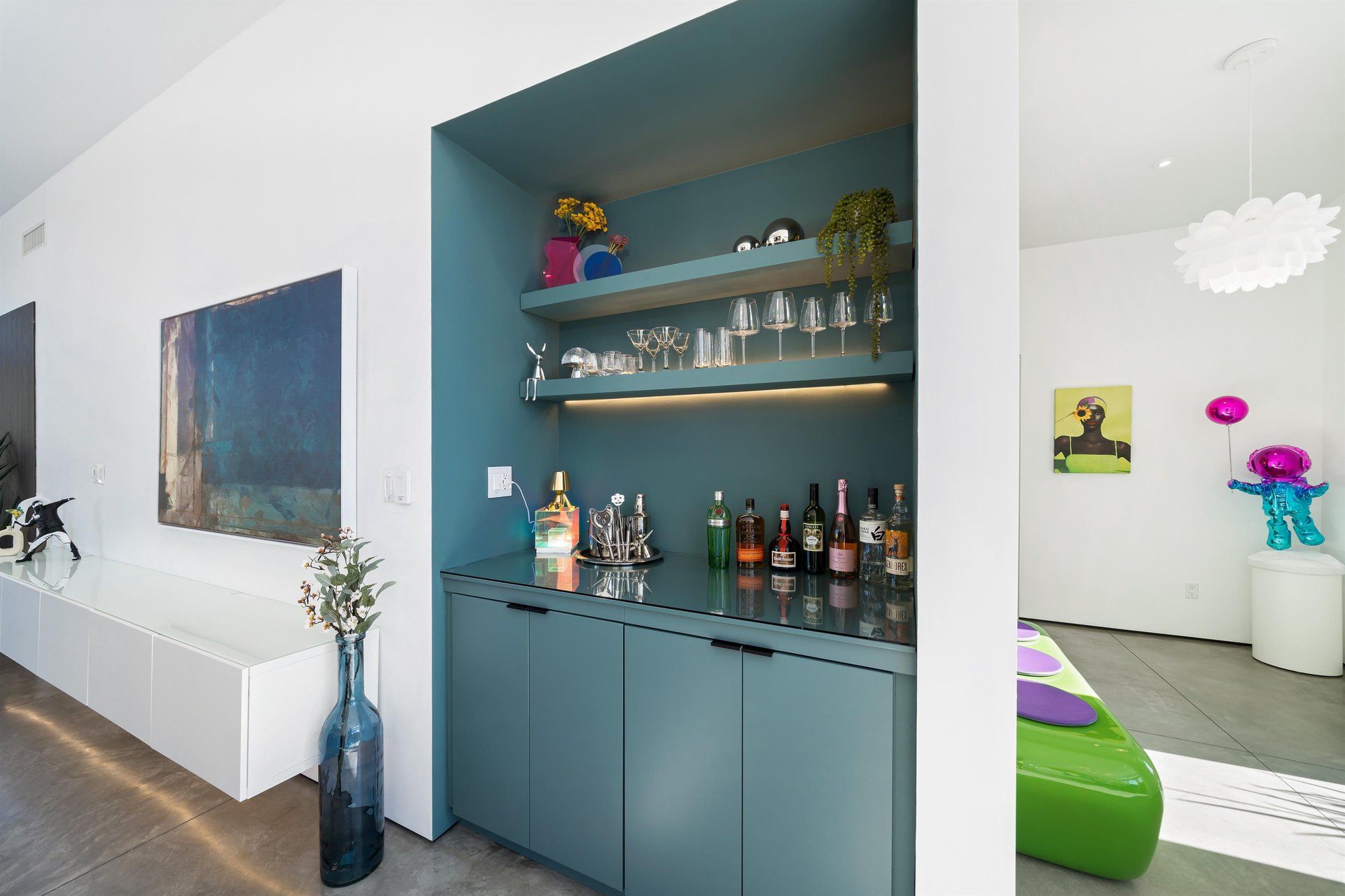 Pretty green cabinetry