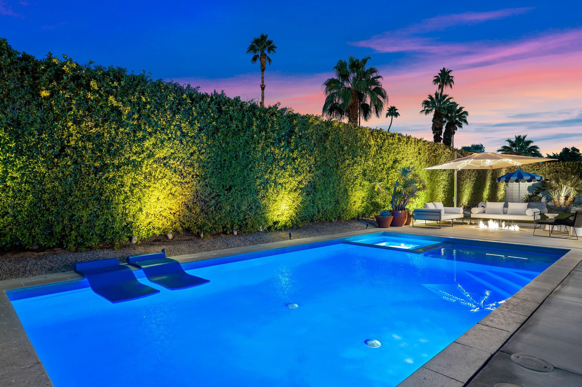 Private backyard