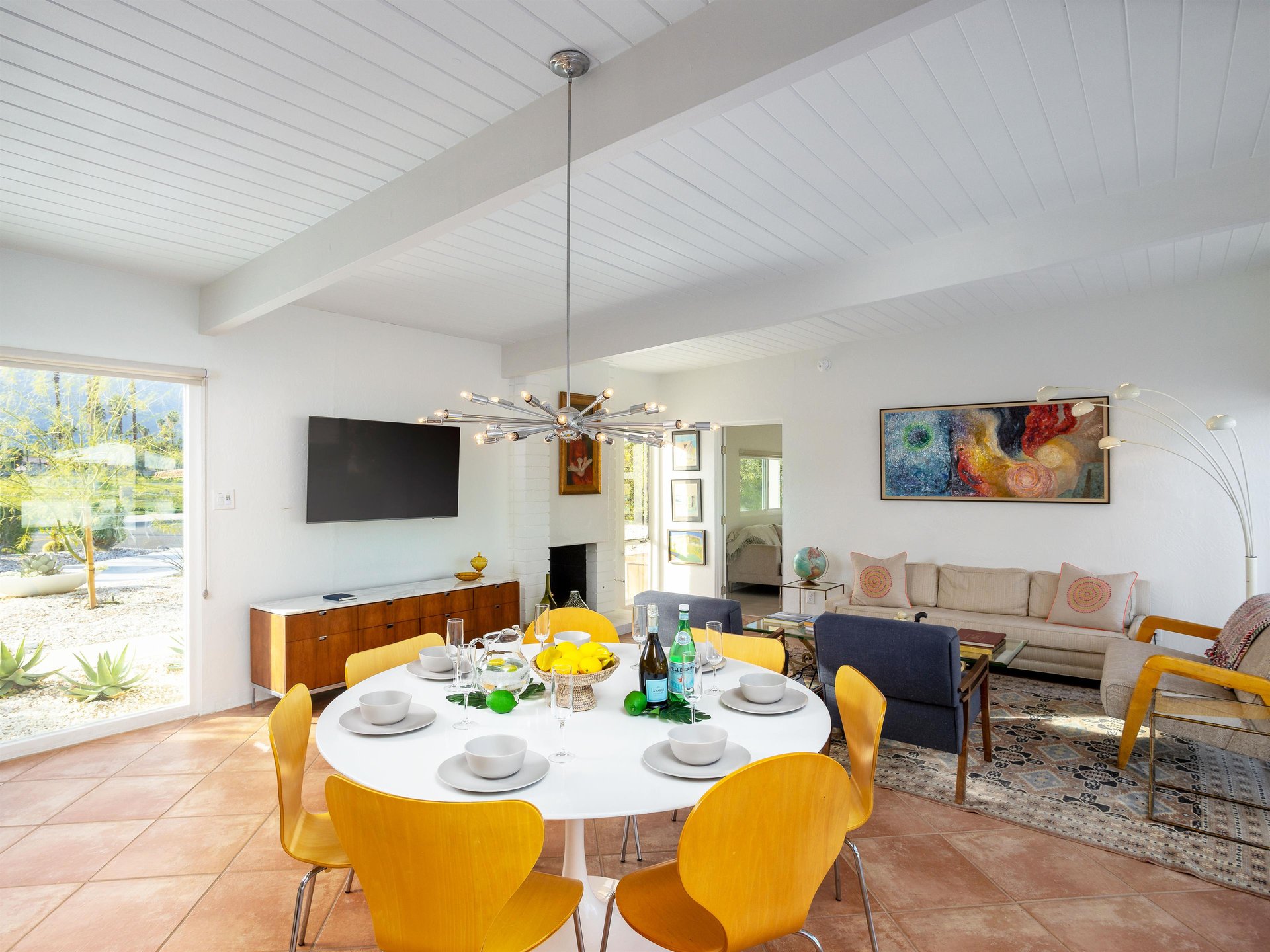 Inside dining for 6