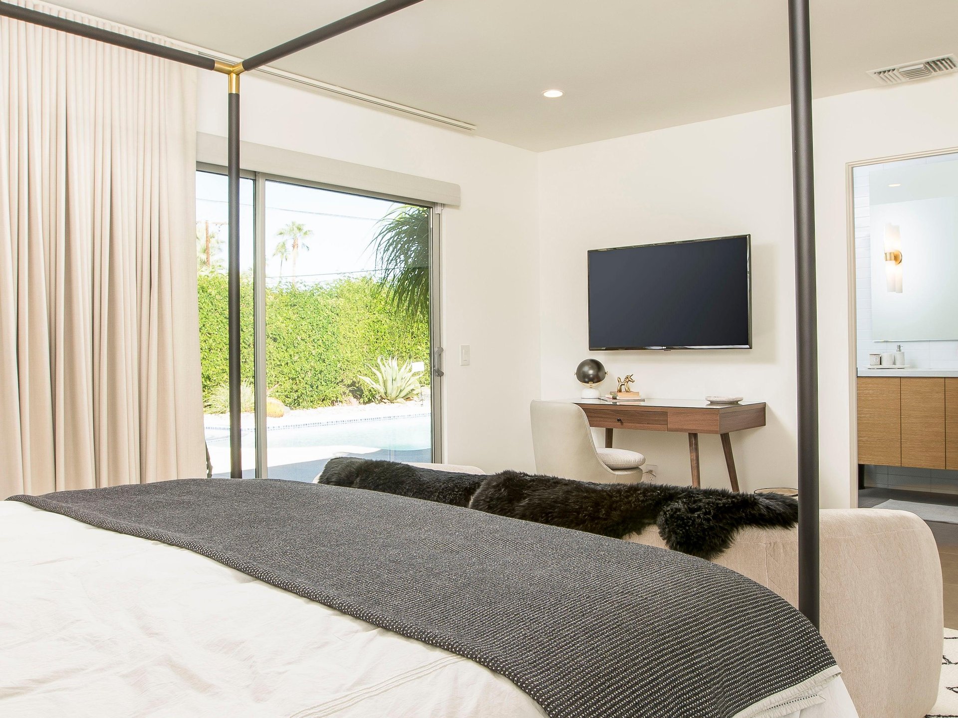 Flat screen TVs for relaxing movie nights