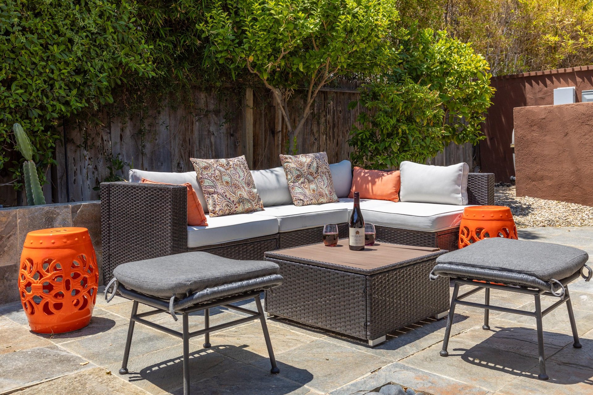 Lots of patio seating