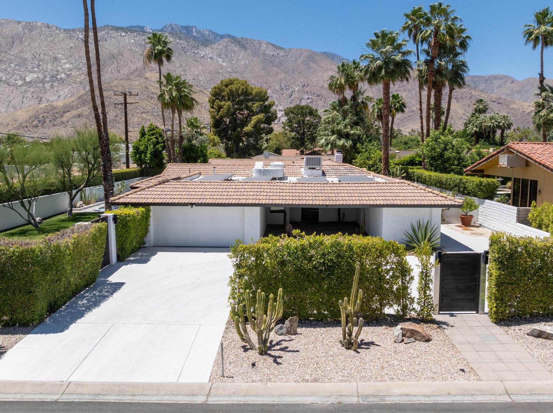 Driveway and front entrance.