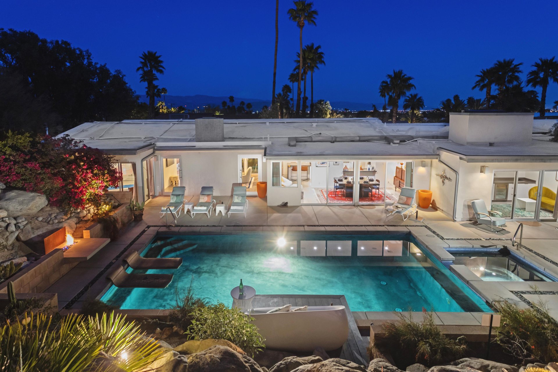 Aerial pool views