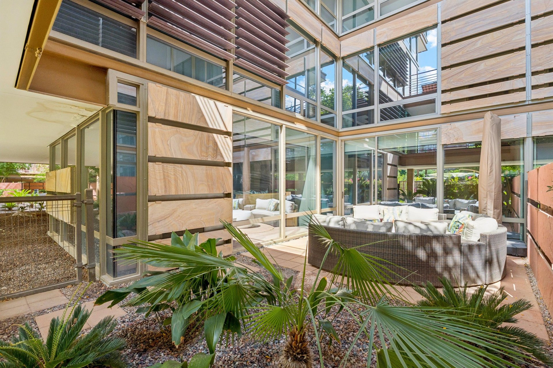 Private patio