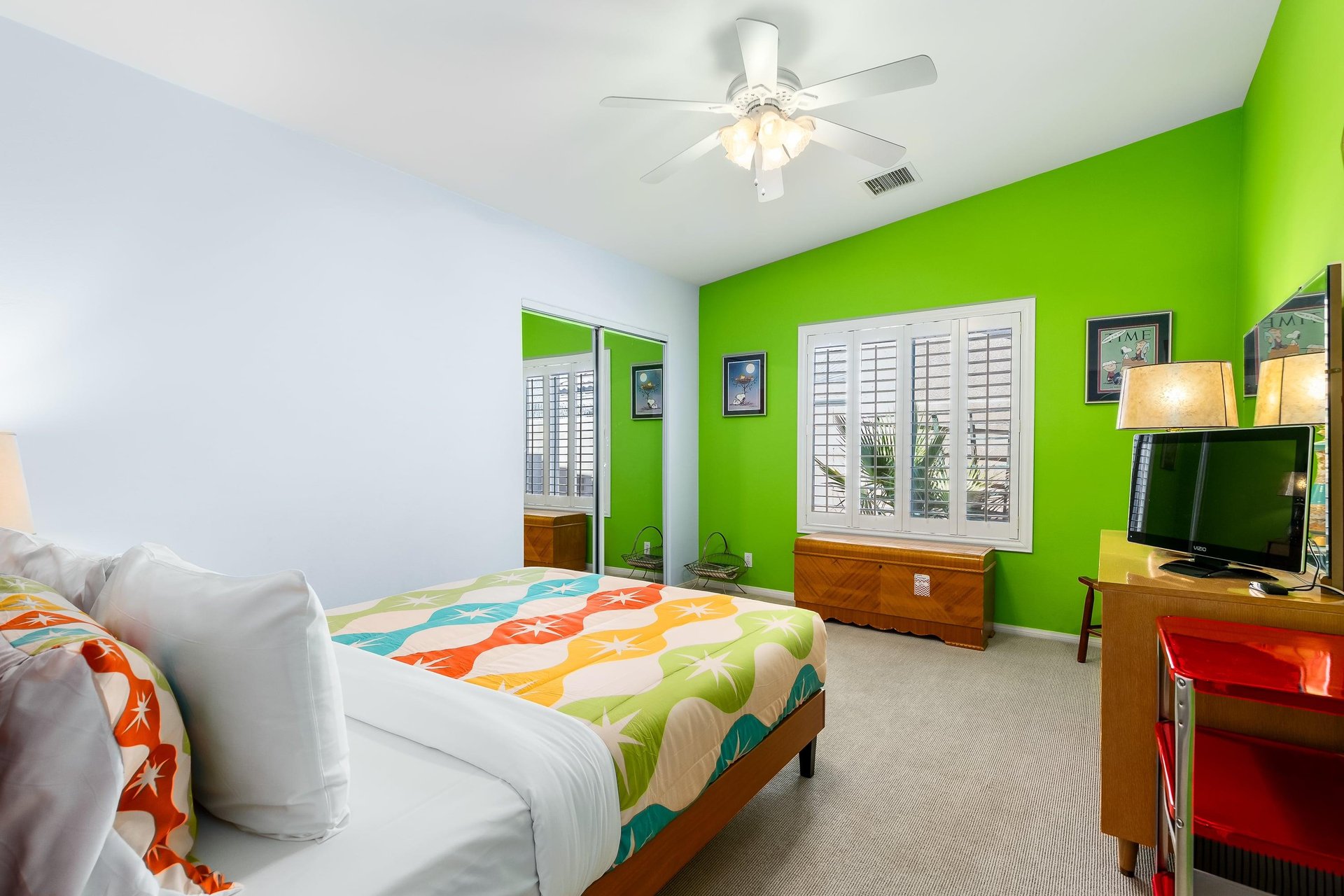 Spacious bedroom