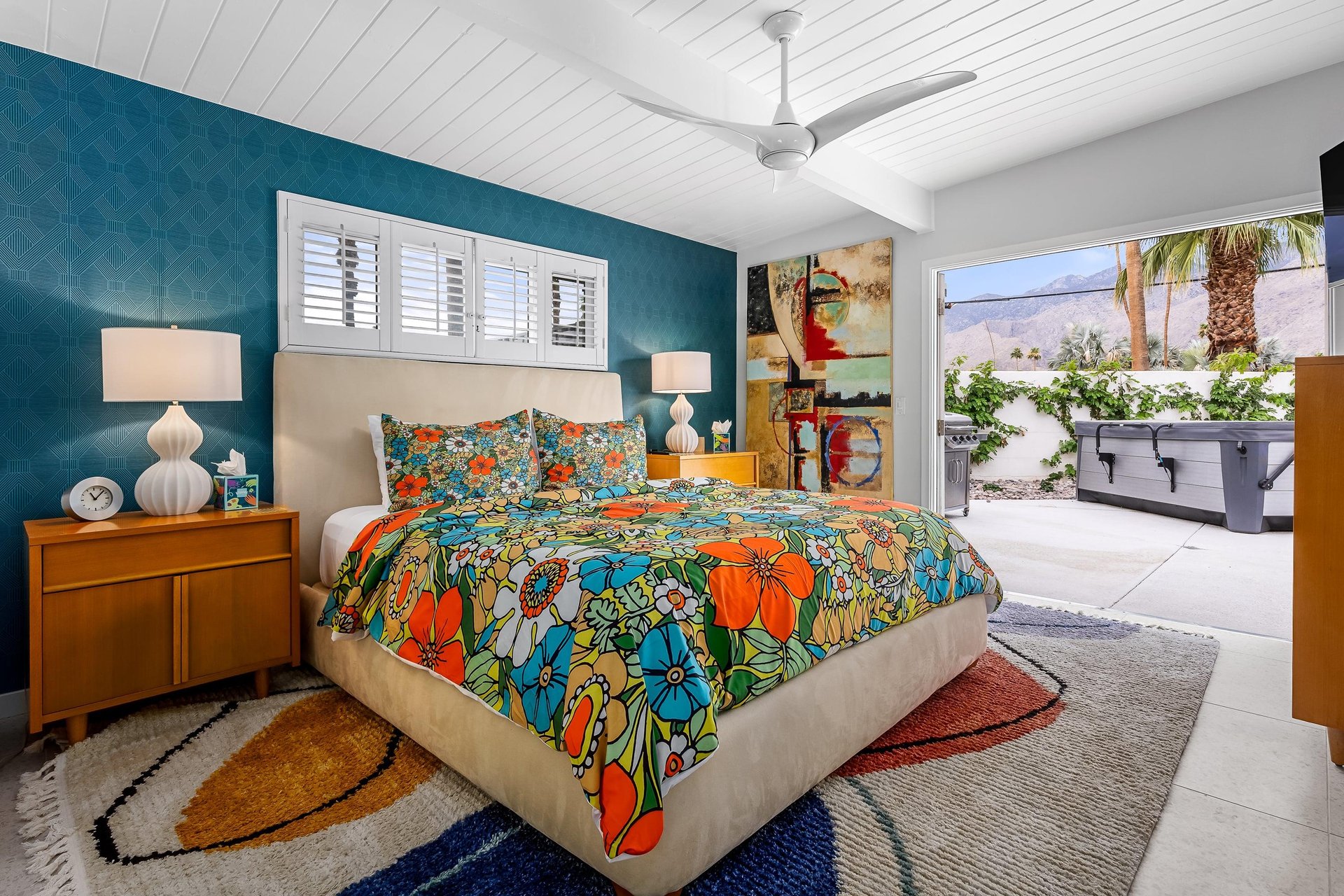 Lush king size bed