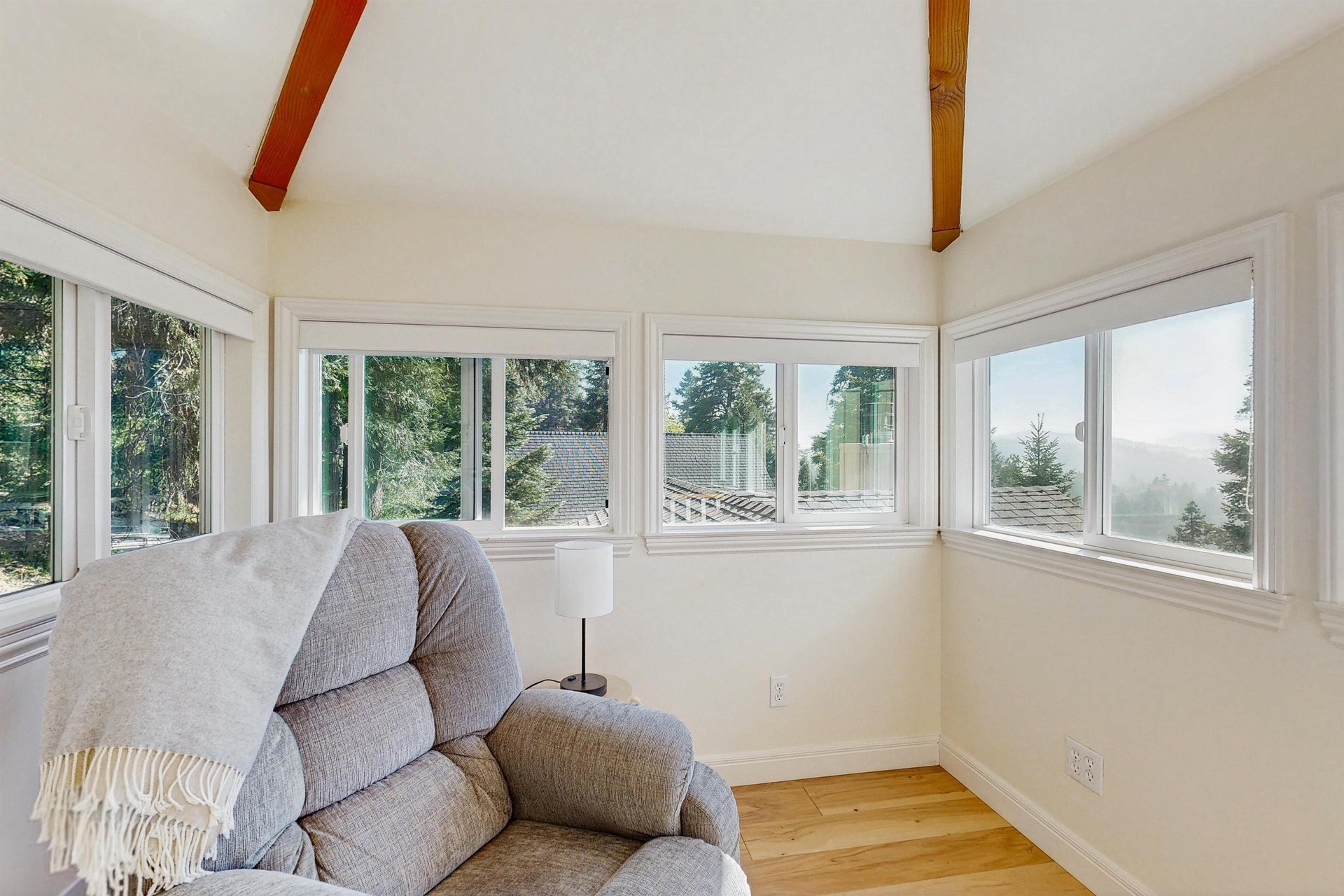 Cozy reading took with beautiful views.