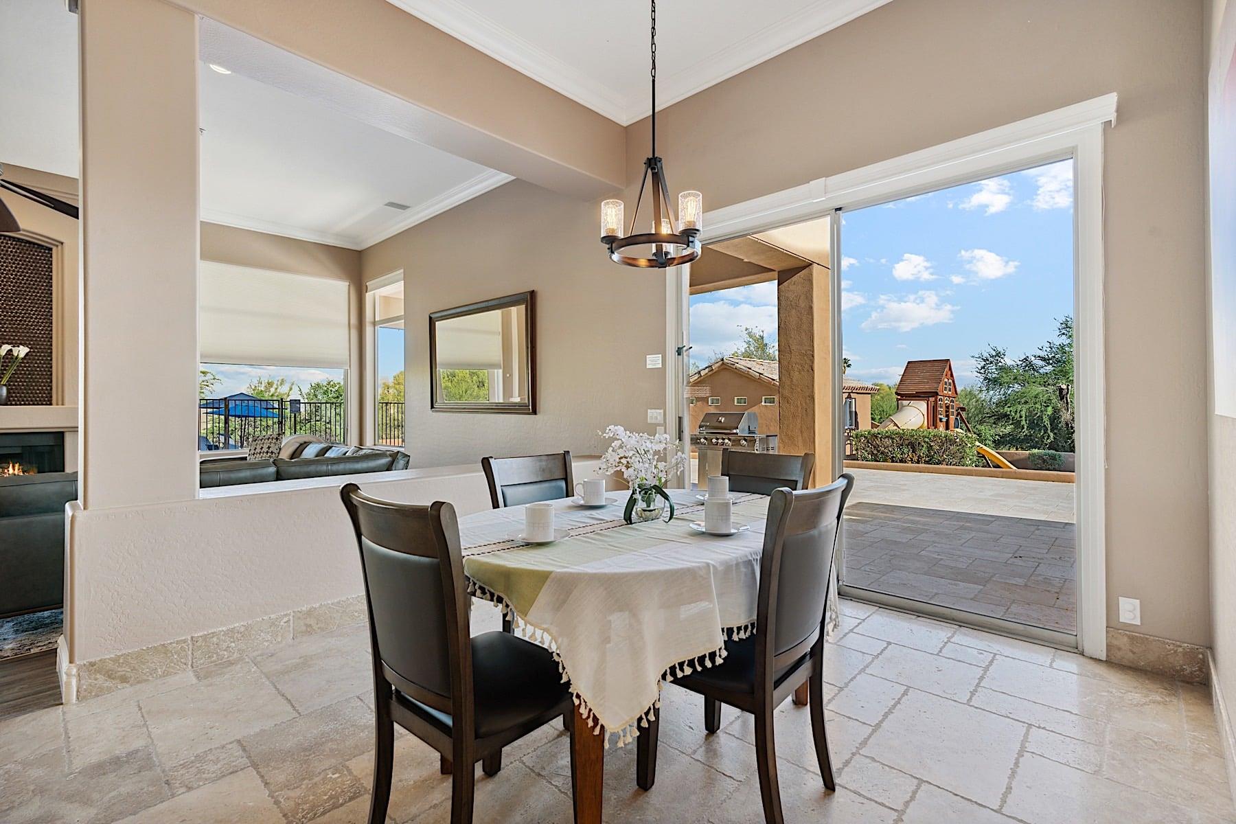 Breakfast table