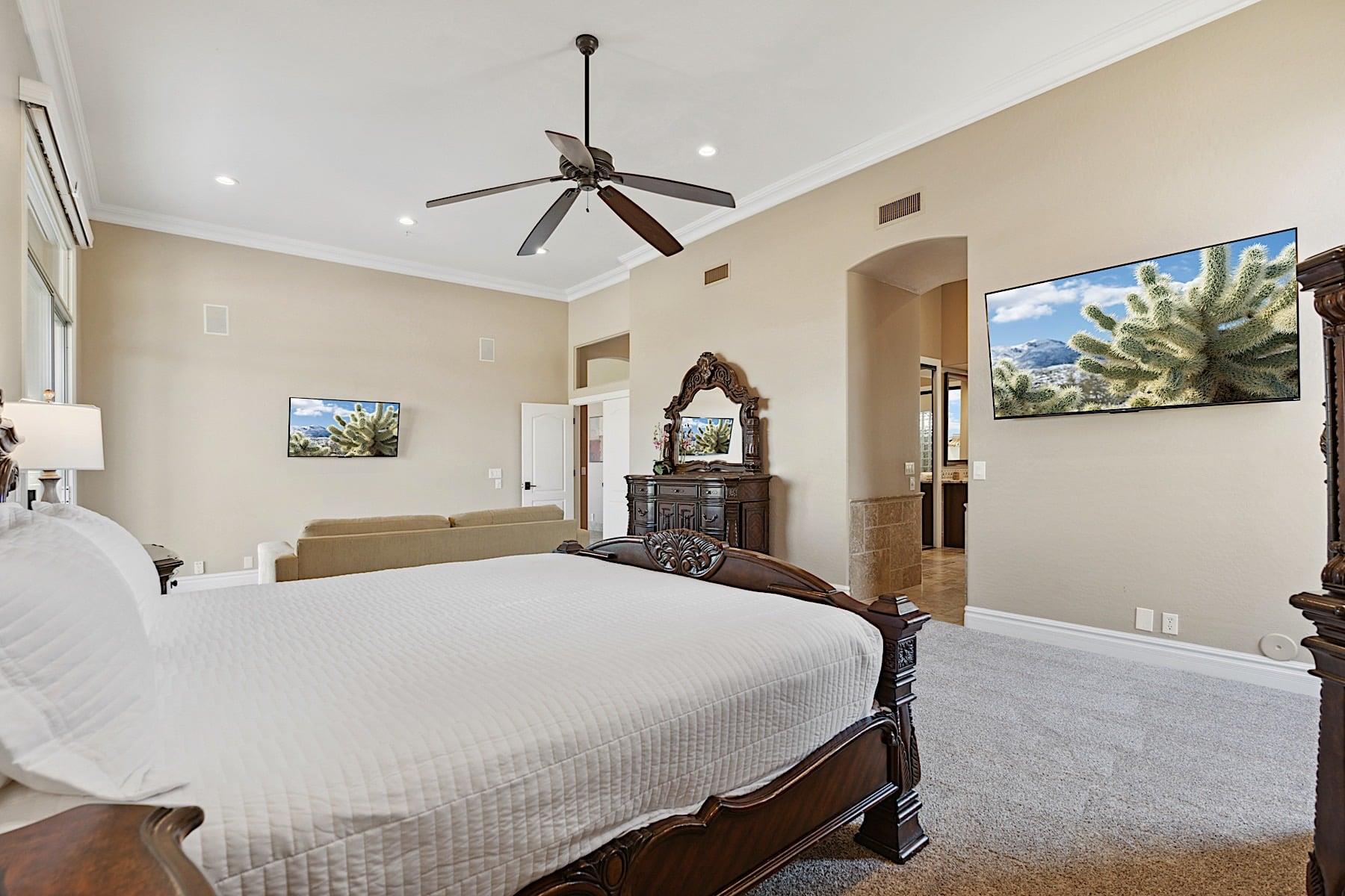 King sized bed
