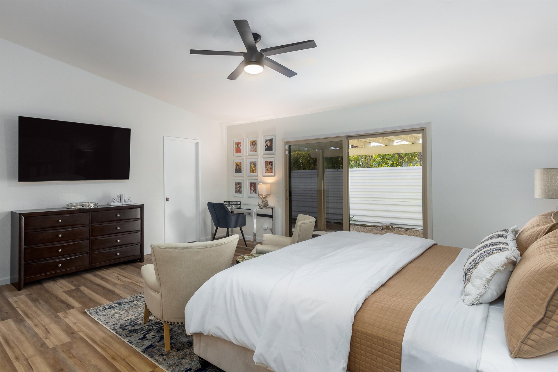 Spacious bedrooms