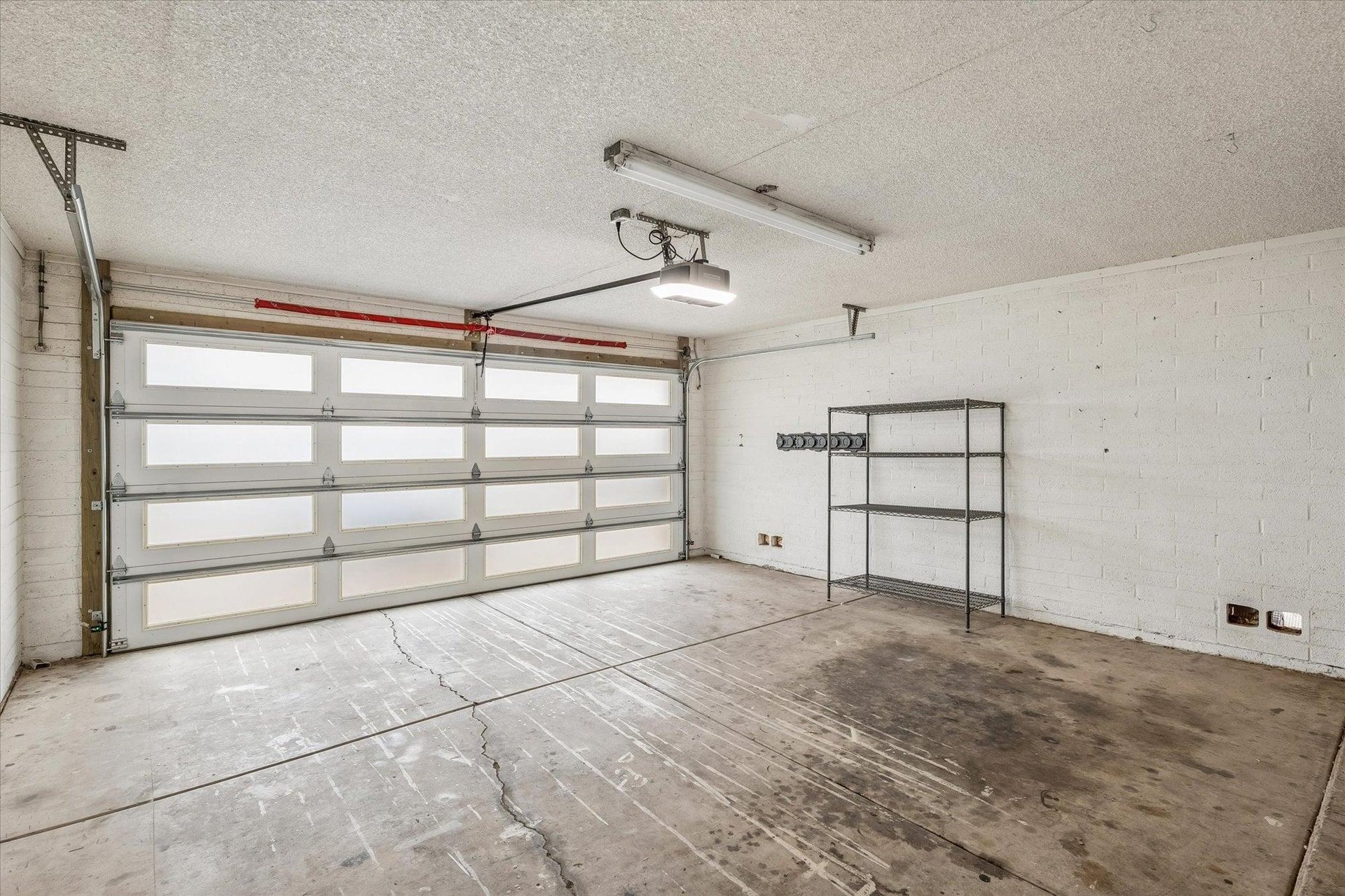 Parking space in garage for 2 cars.