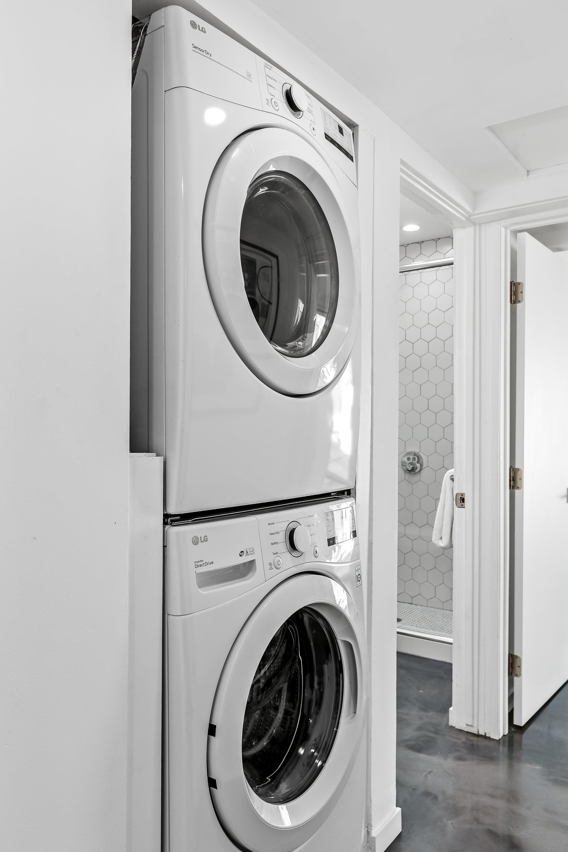 Washer and dryer