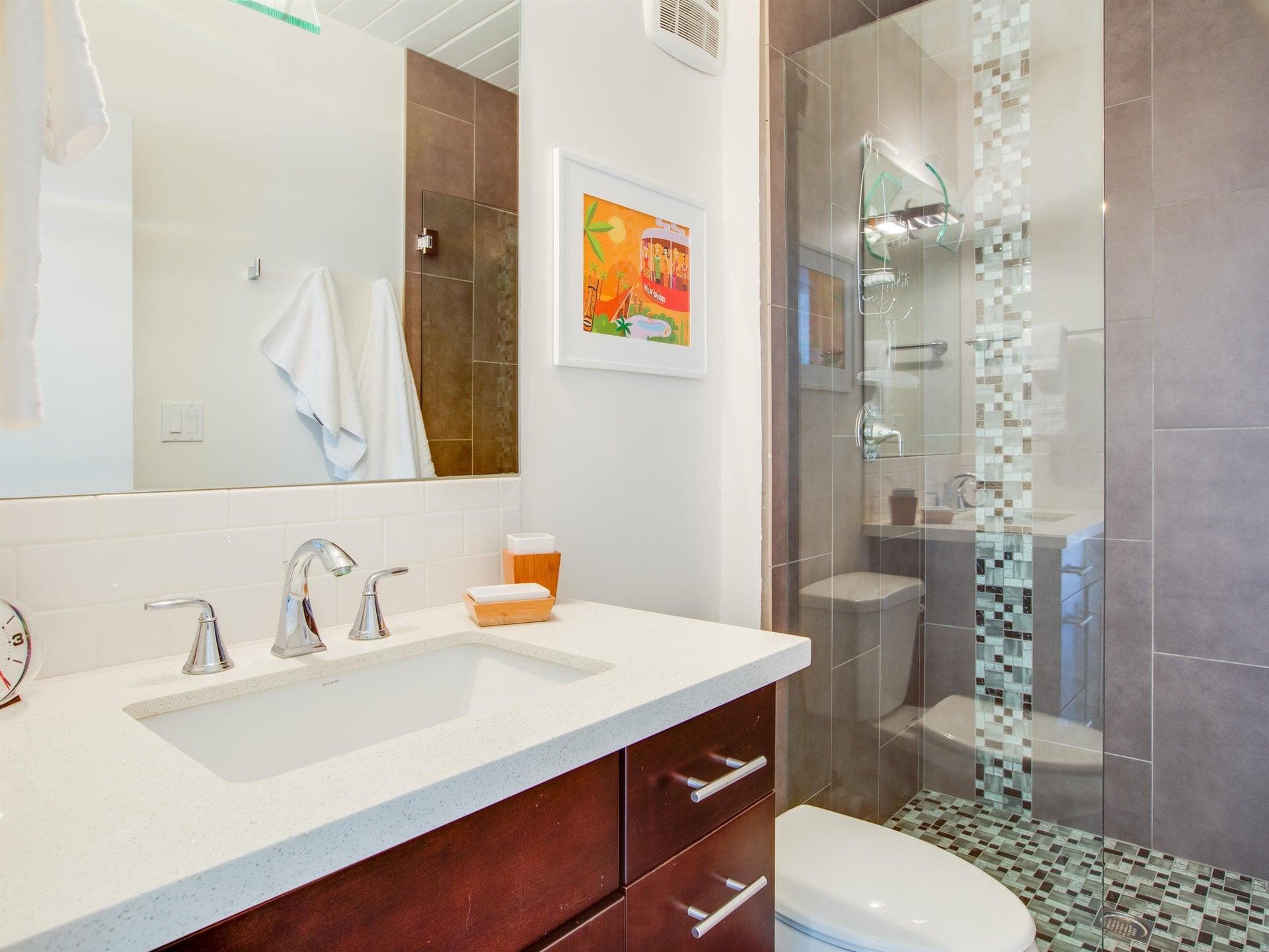 En suite bathroom