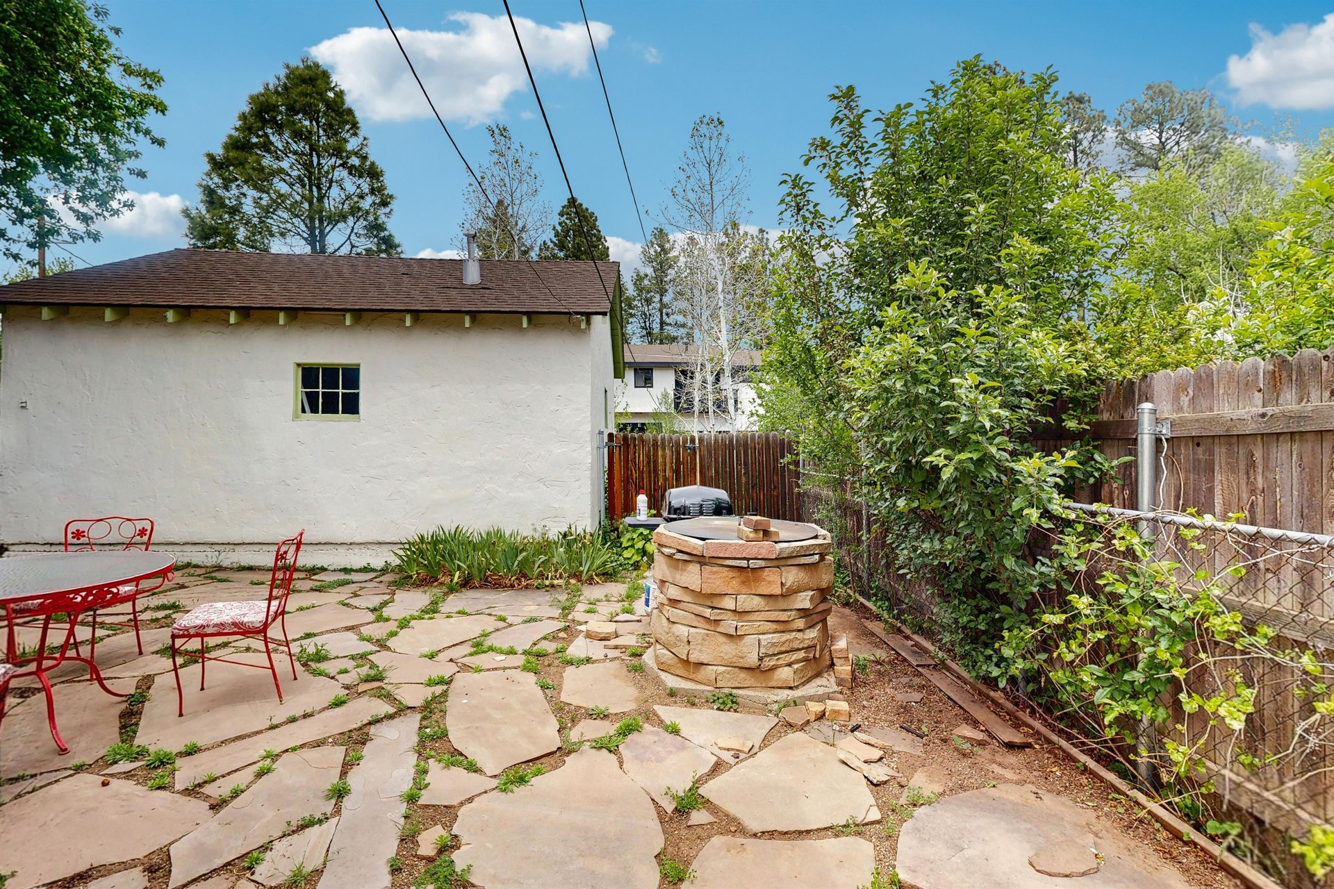 Back patio.