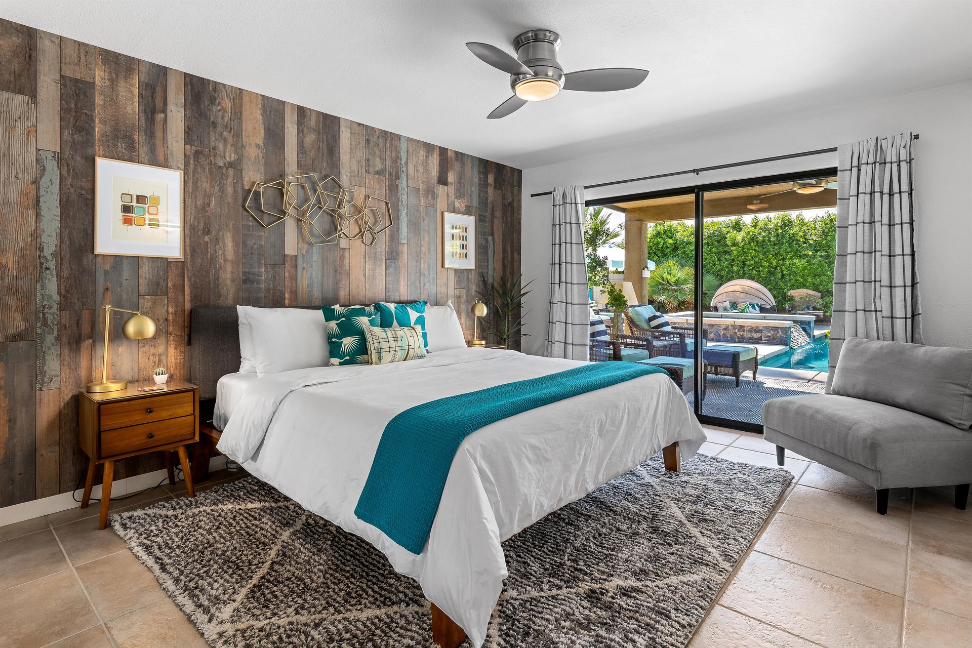 Lots of natural light in this bedroom