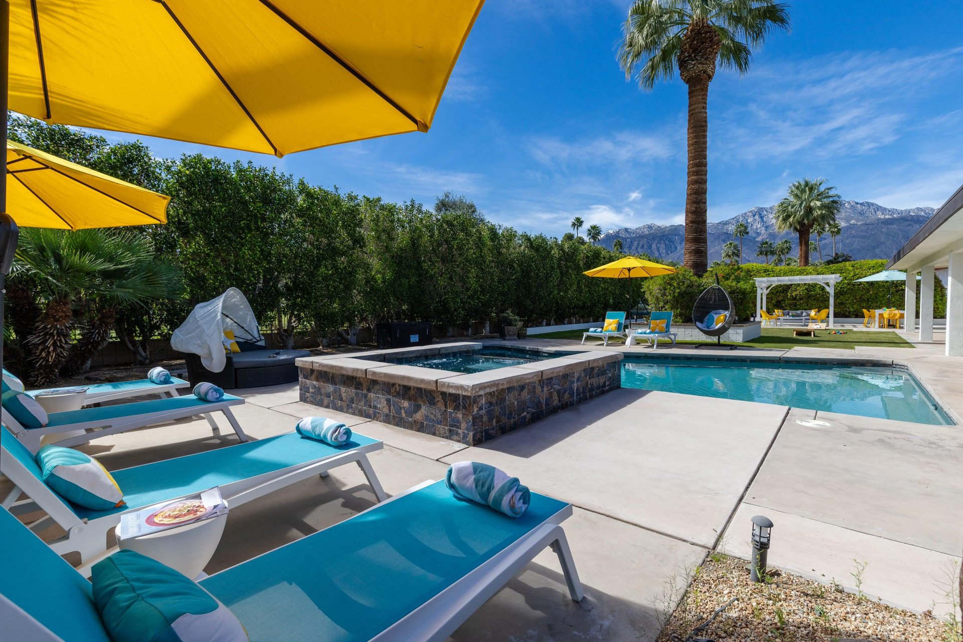 Beautiful pool and outdoor yard areas