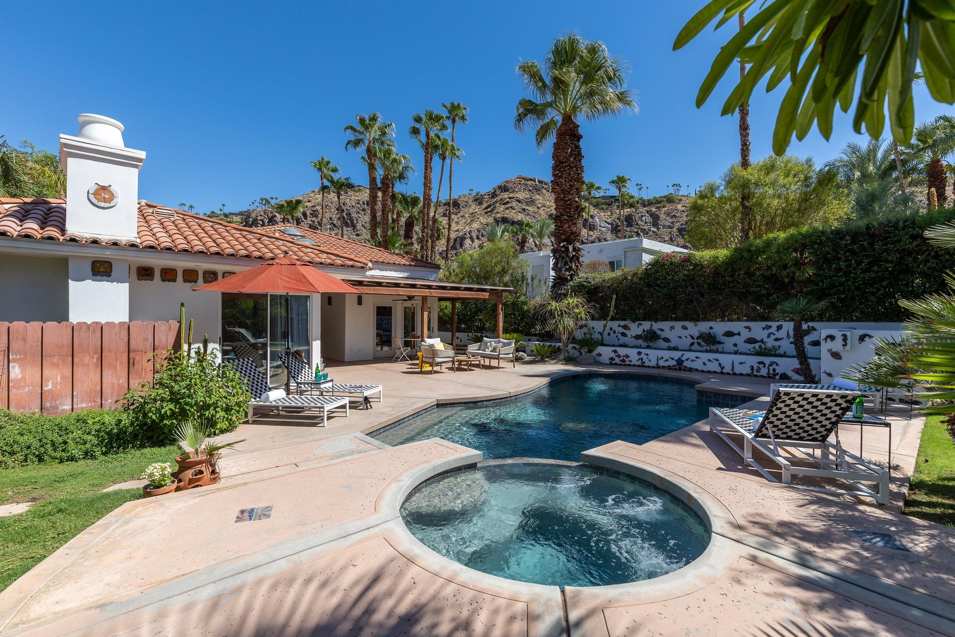 Beautiful backyard