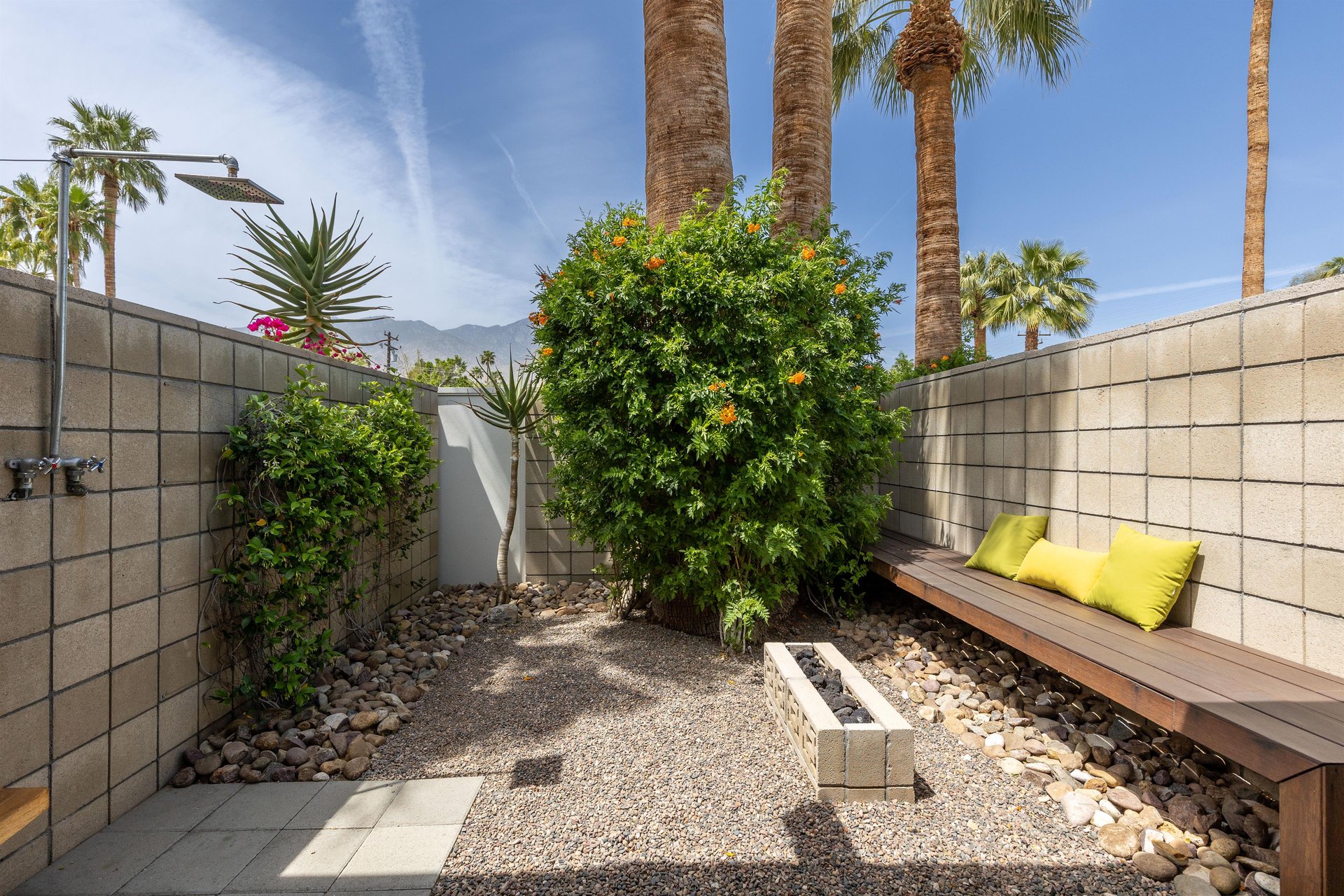 Private patio area