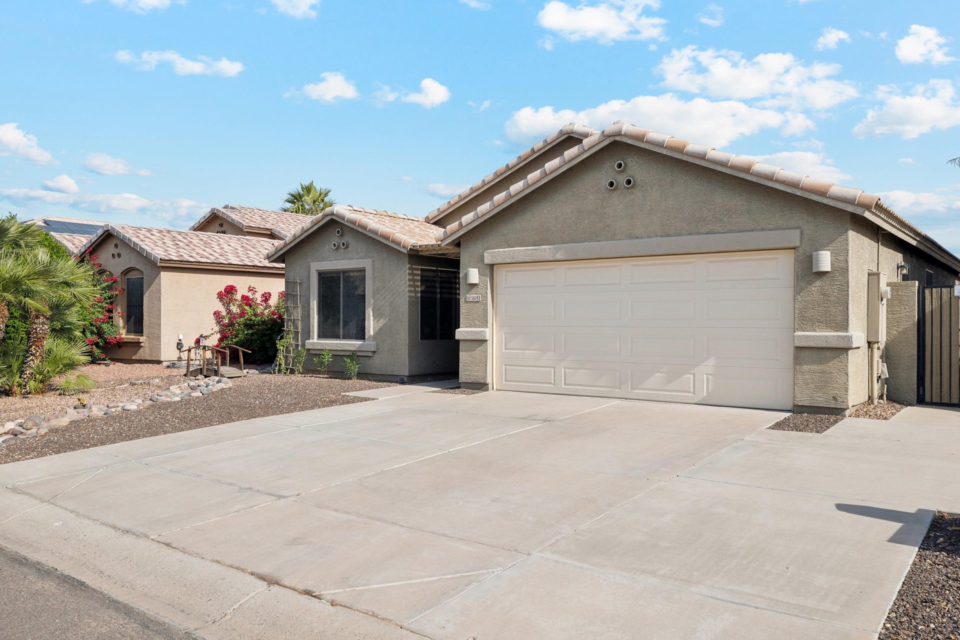 Front Exterior  Driveway parking for 2 cars