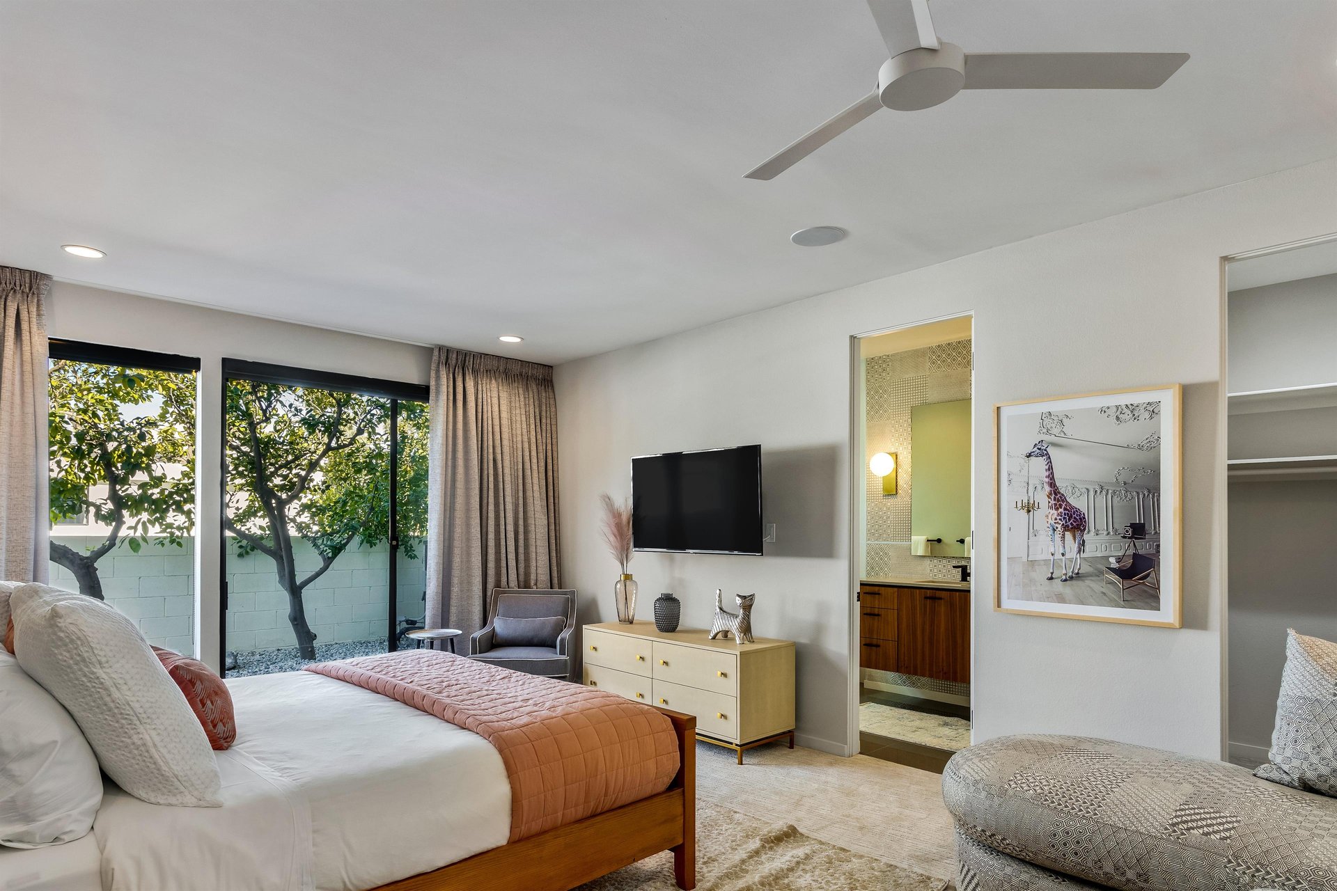 Flat screen televisions in every room
