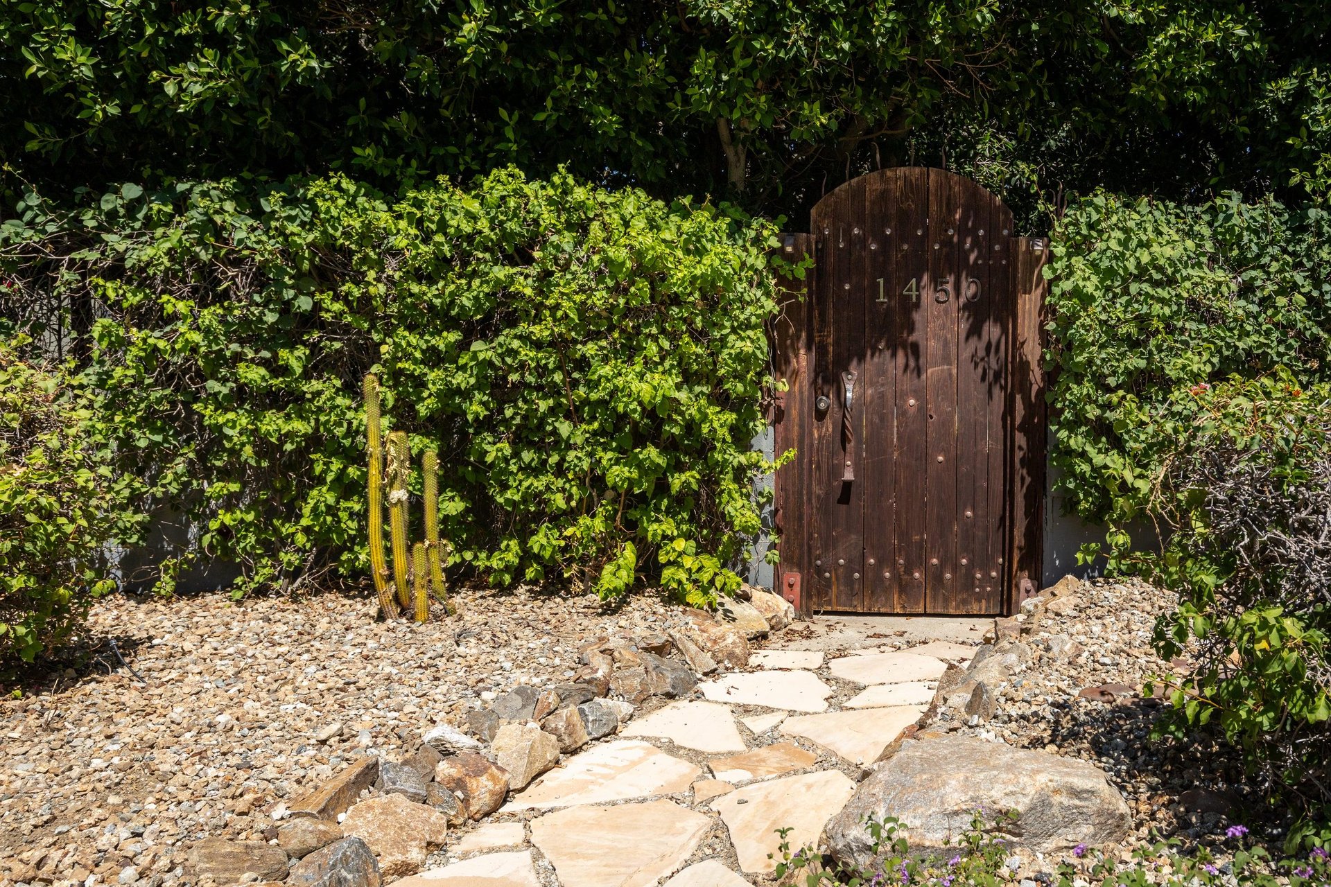 Gate leading into the property.