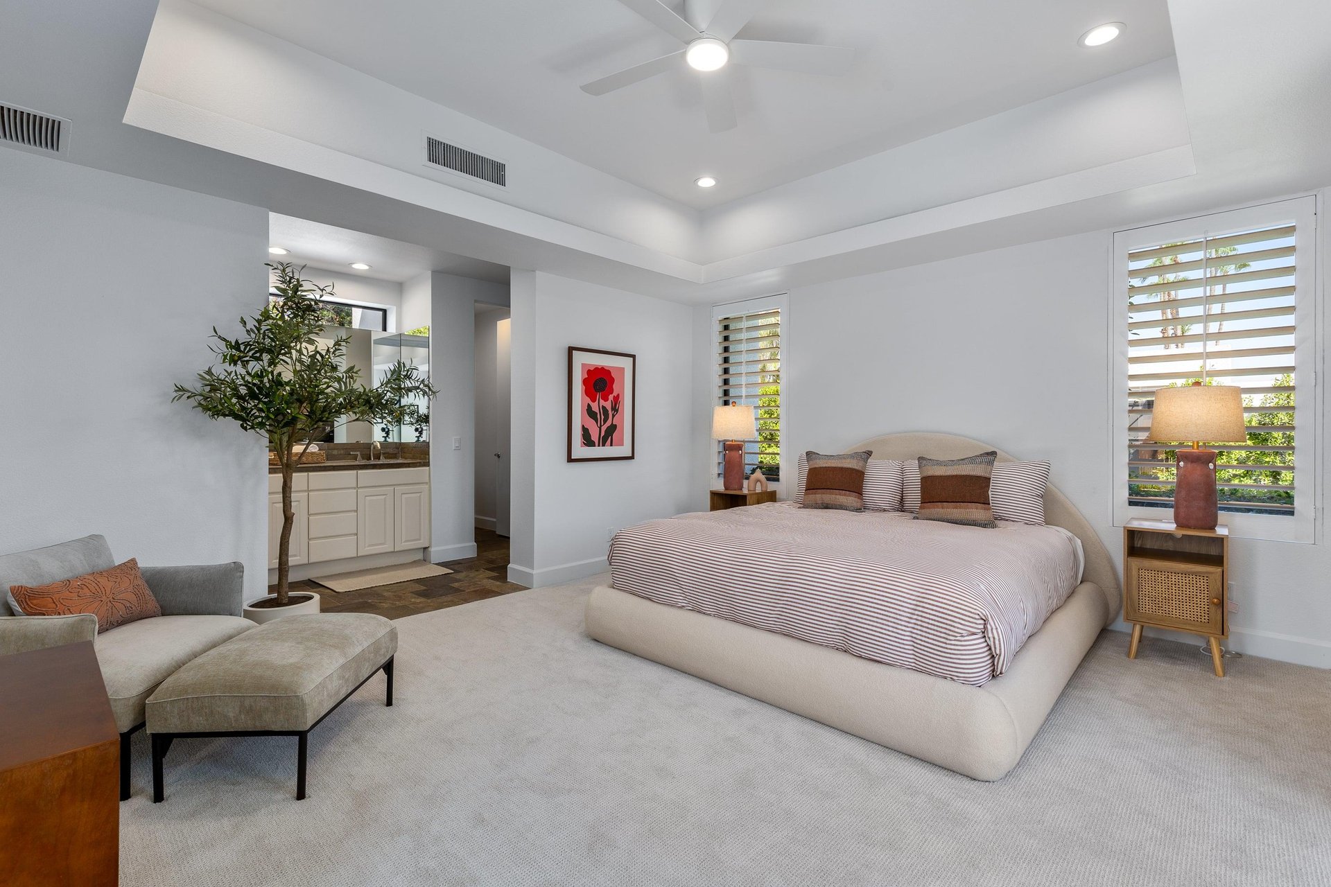 Restful guest bedroom