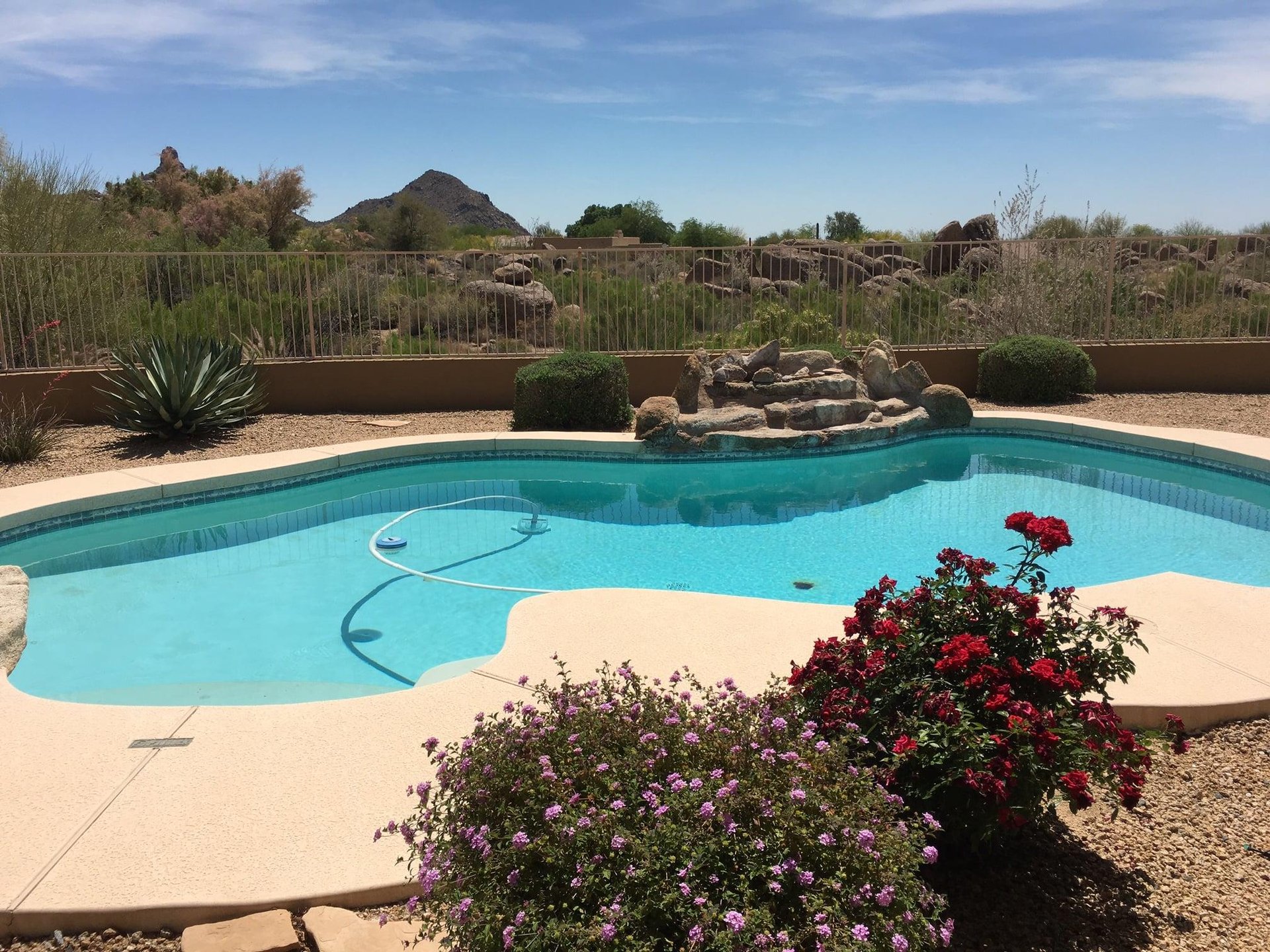 Sparkling Heated Pool w Waterfall and Gorgeous Views.