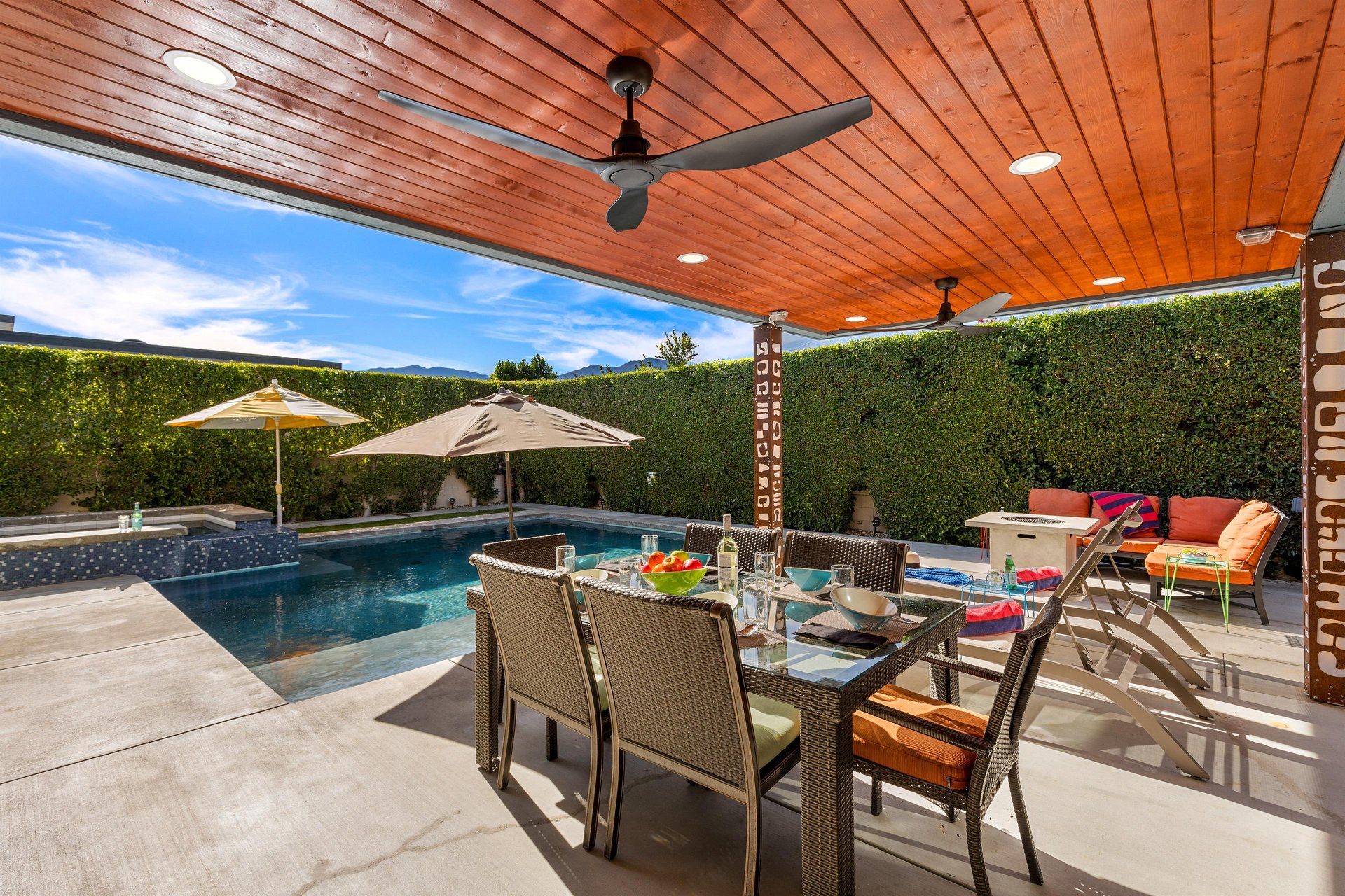 Covered patio