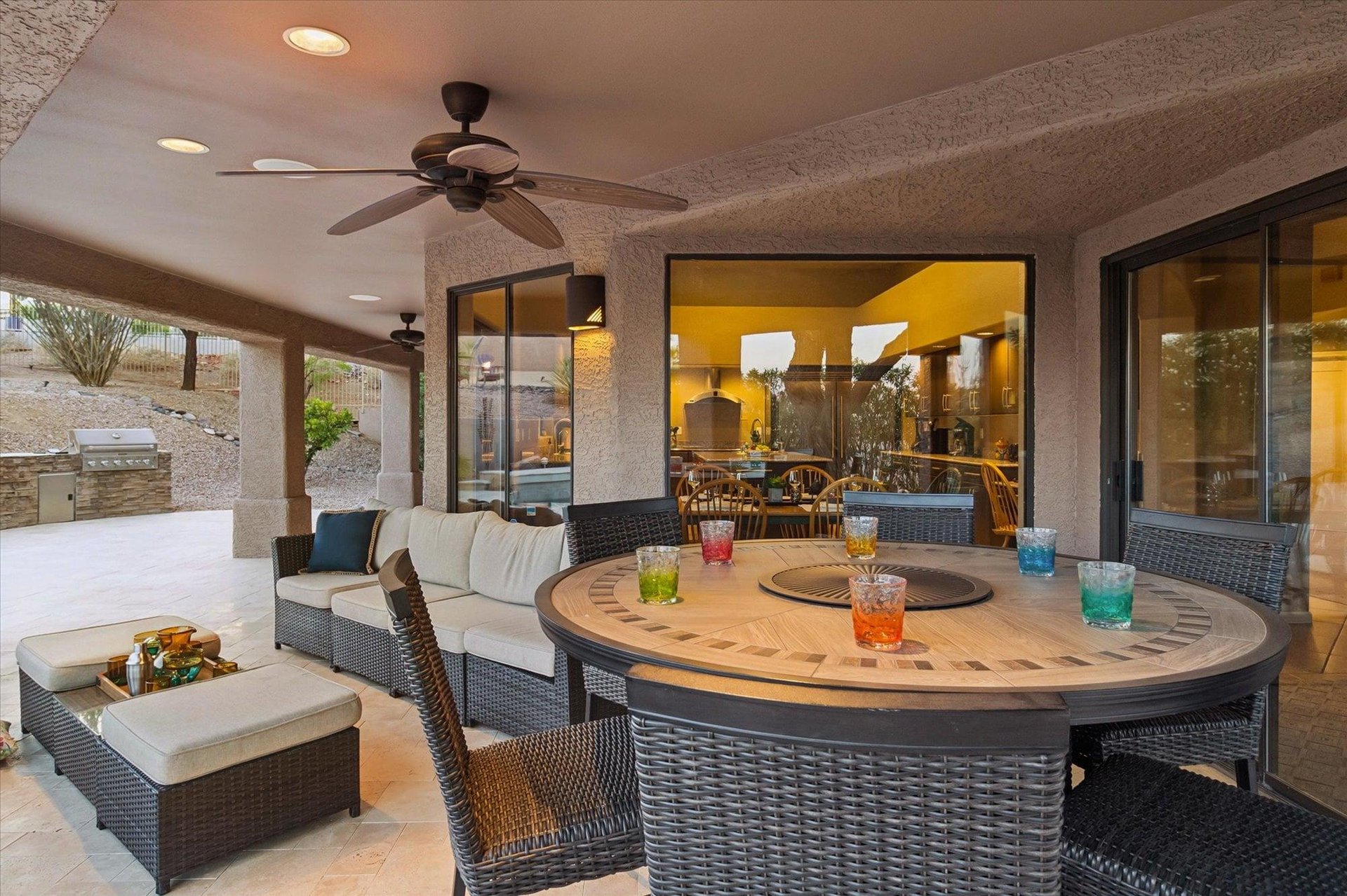 Fire Pit Dining Table
