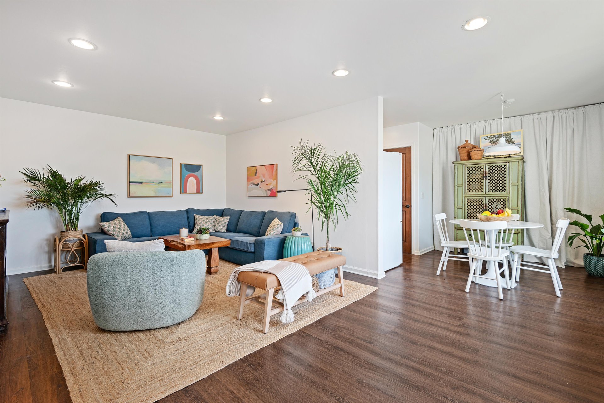 Living Room and Dining Area