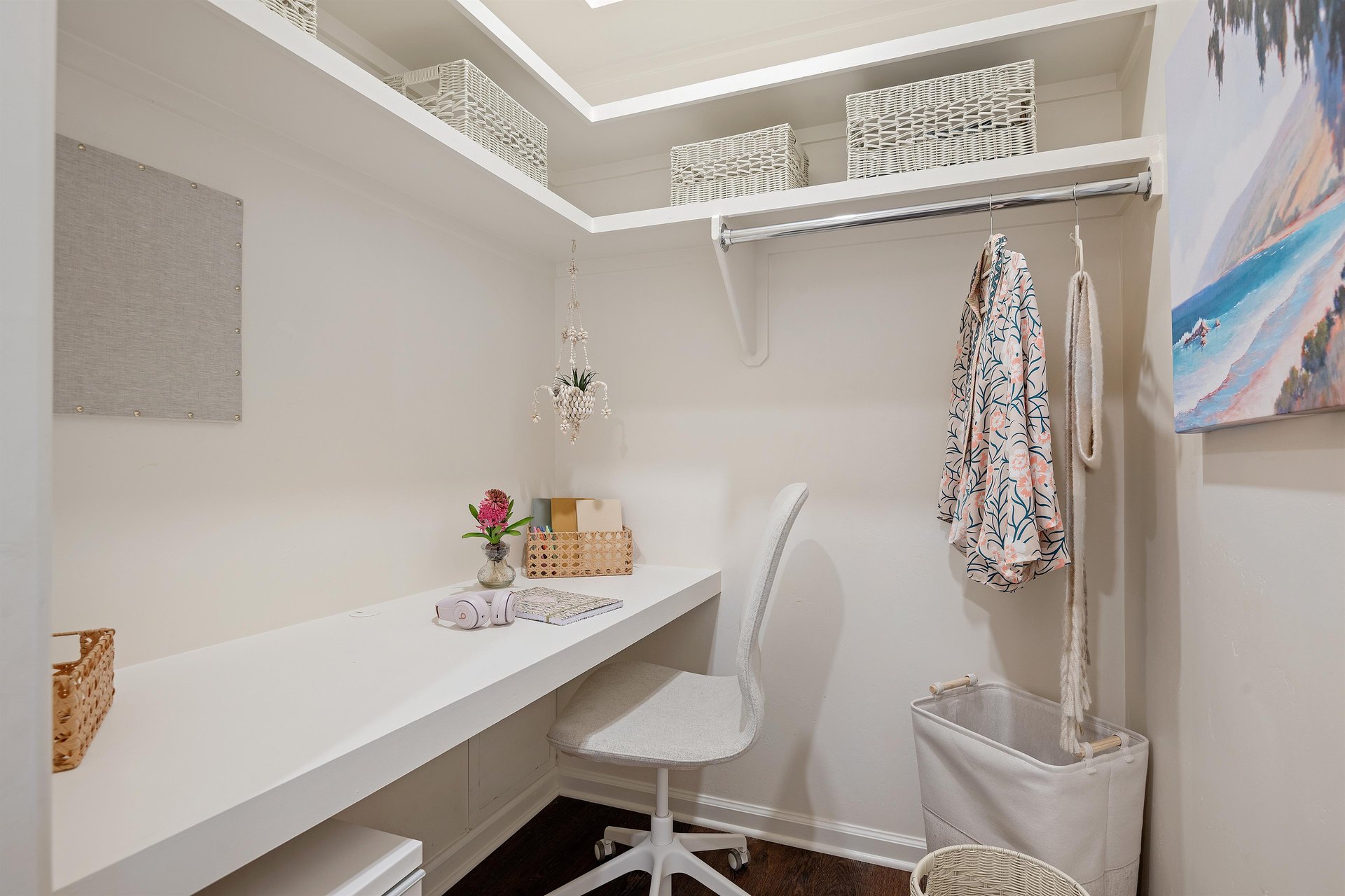 Small office in second bedroom