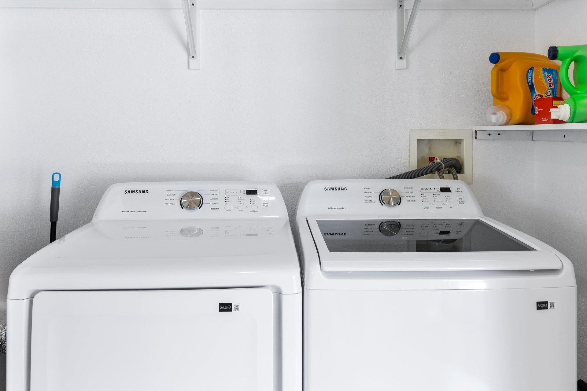 Private washer and dryer for guest use.