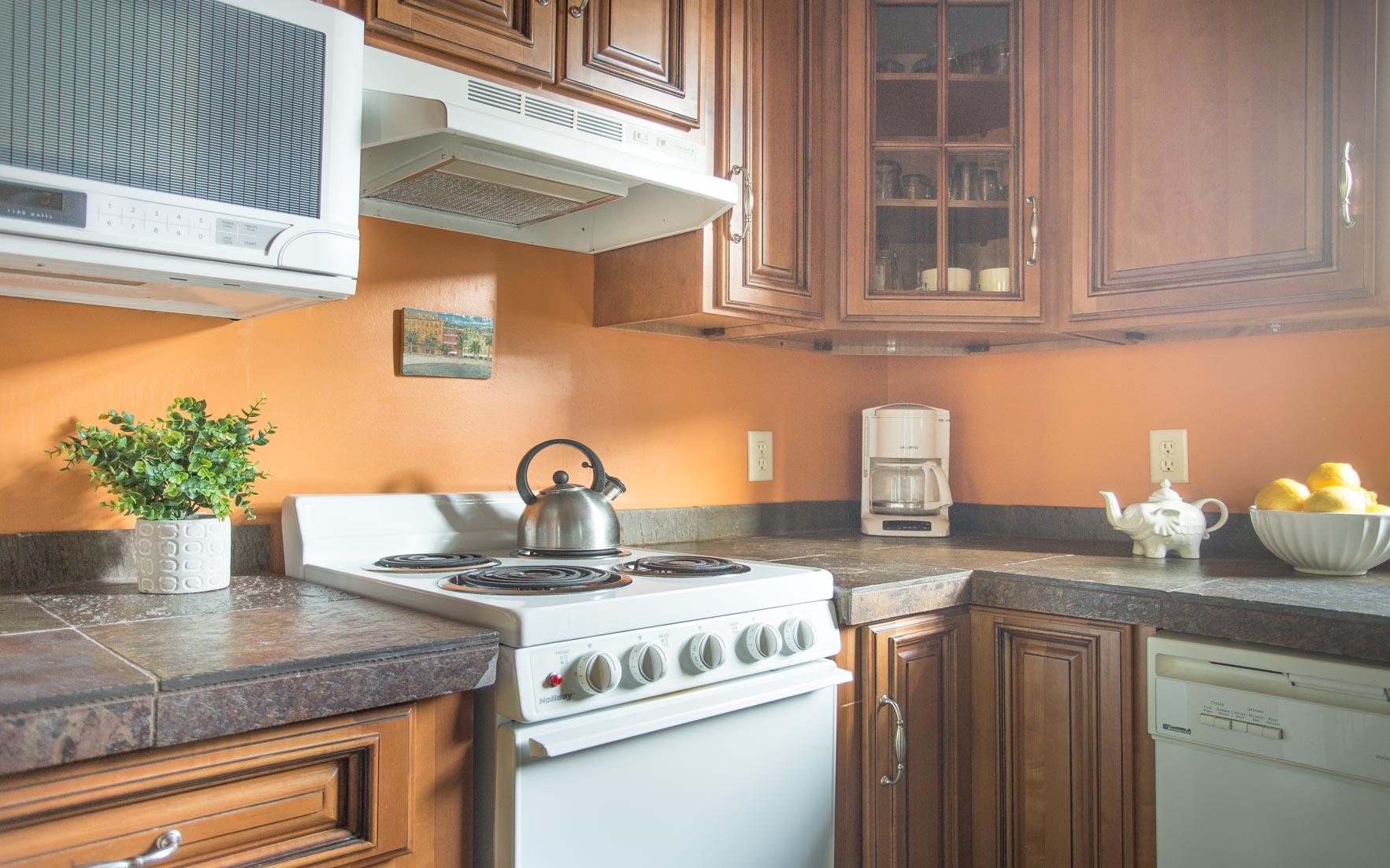 The kitchen is equipped with everything you need.