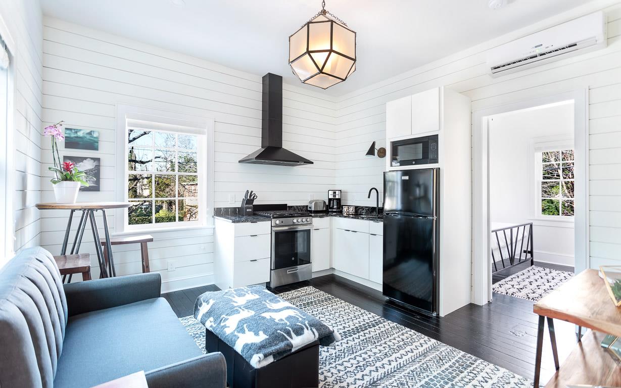 A full kitchen with all of the modern conveniences