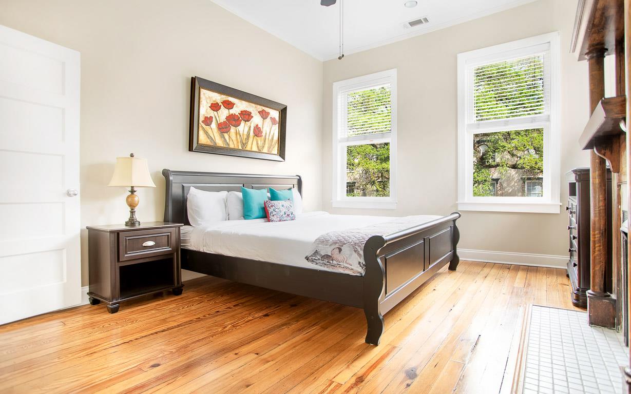 A king size bed awaits in this primary bedroom