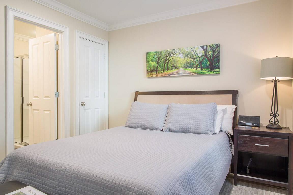 Crawl into the luxurious Queen bed after a long day of sightseeing.