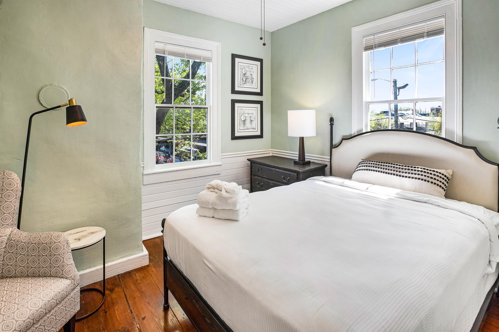 Each room floods with natural light