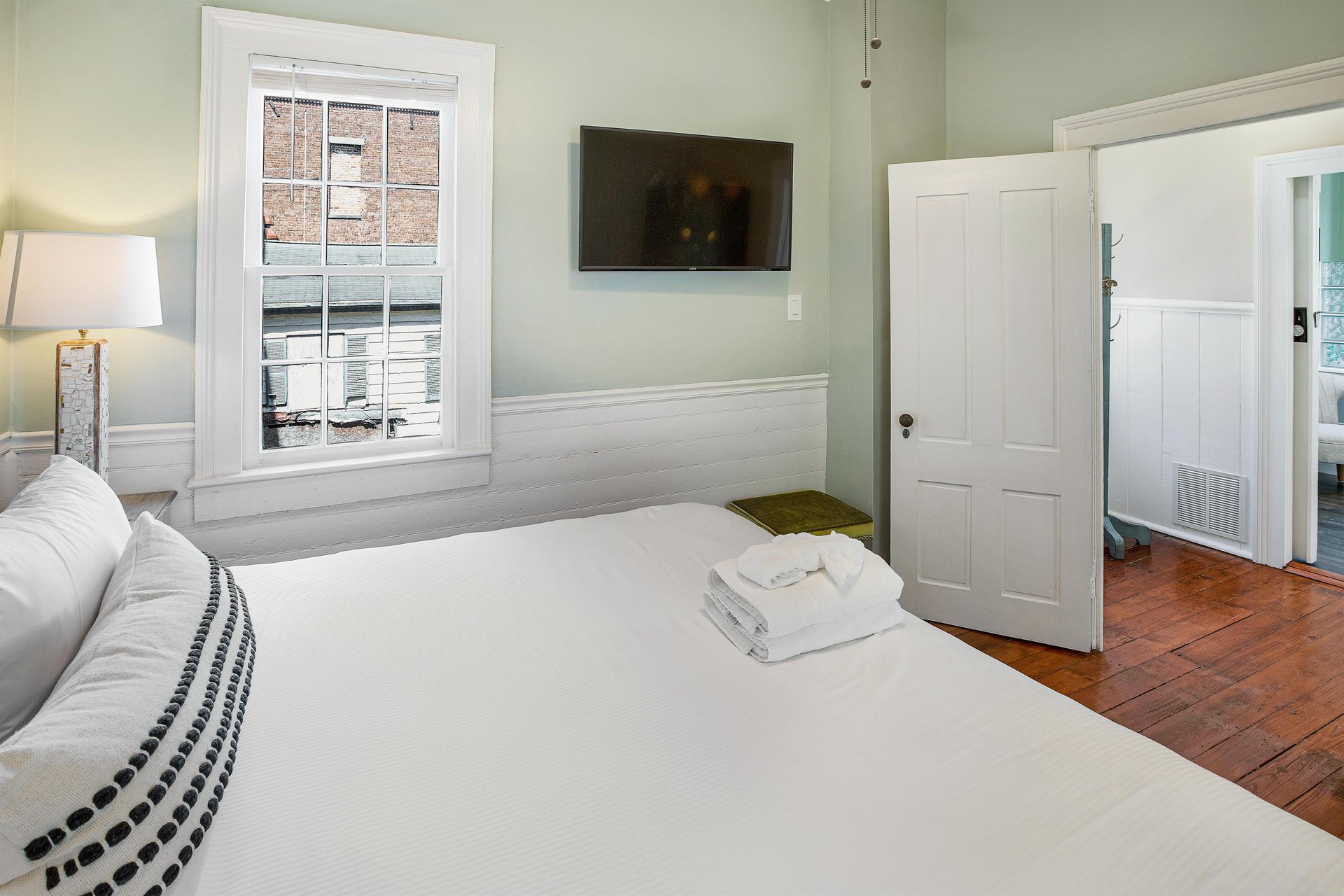 All bedrooms are equipped with a smart television Guests can stream their favorite shows, from their favorite apps.