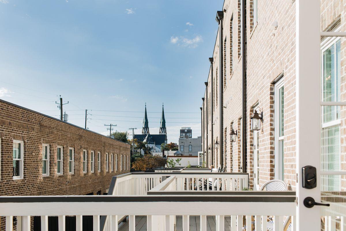 Enjoy a morning cup of joe with views of the Cathedral in the distance.