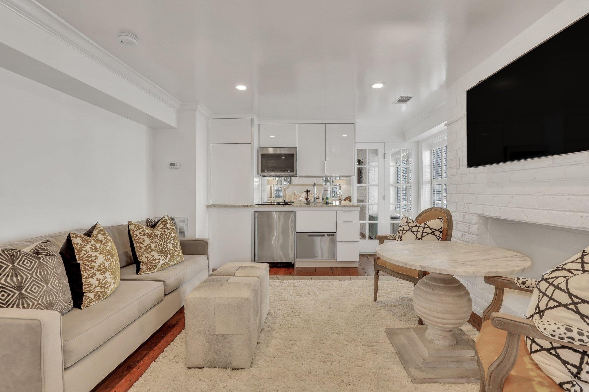 Guests will have a large smart television with streaming services.